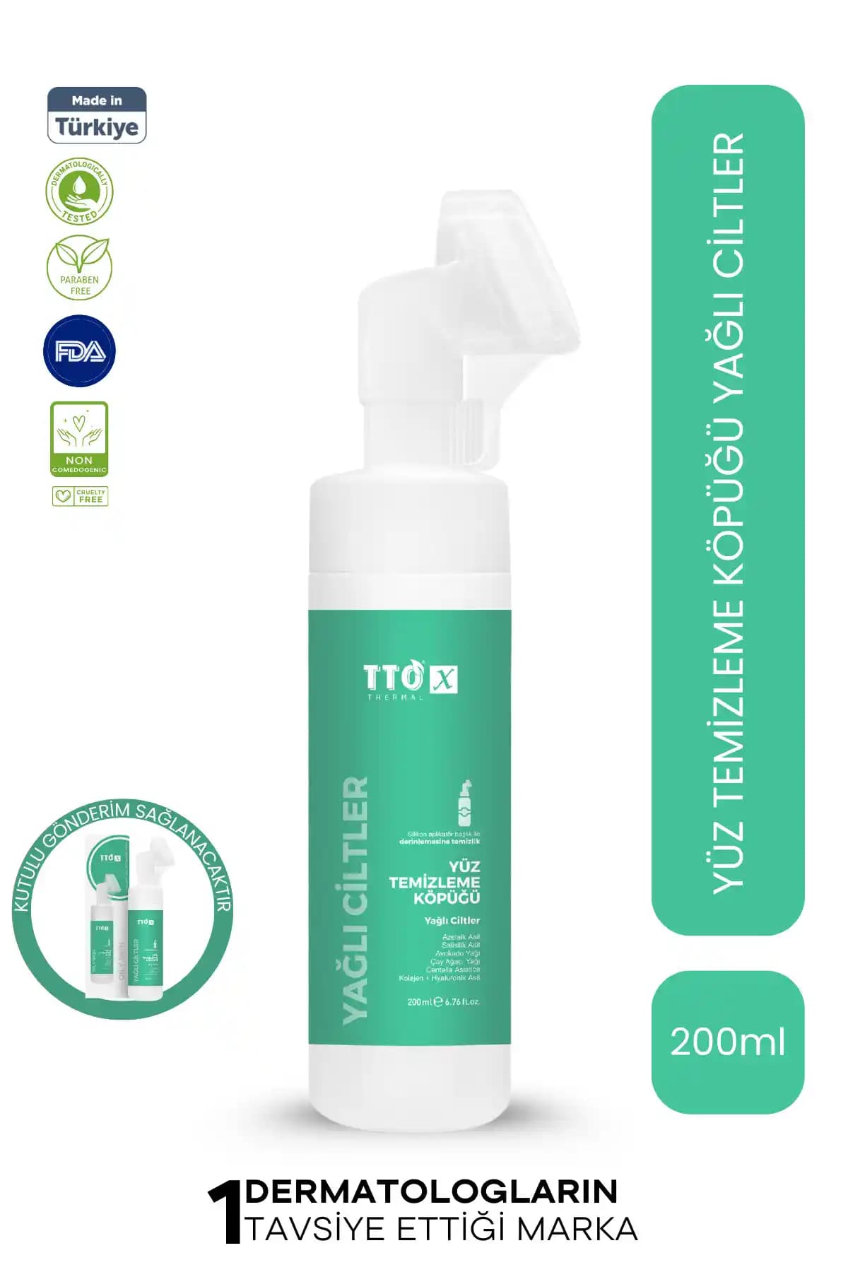 Tto X Yağlı Ciltler İçin Çay Ağacı İçeren Aplikatörlü Yüz Köpüğü Ürün Özellikleri ve Faydaları