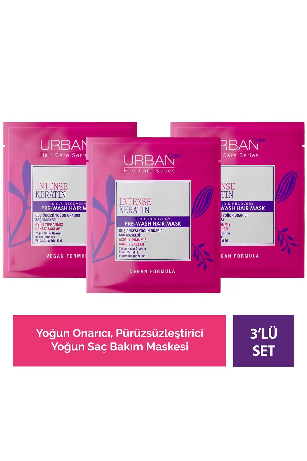 Urban Care Intense & Keratin Aşırı Yıpranmış ve Cansız Saçlar İçin Güçlendirici Bakım Maskesi