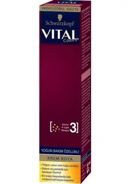 Vital Colors Çikolata Kahve 3-65 Profesyonel Saç Boyama ve Bakım Ürünü