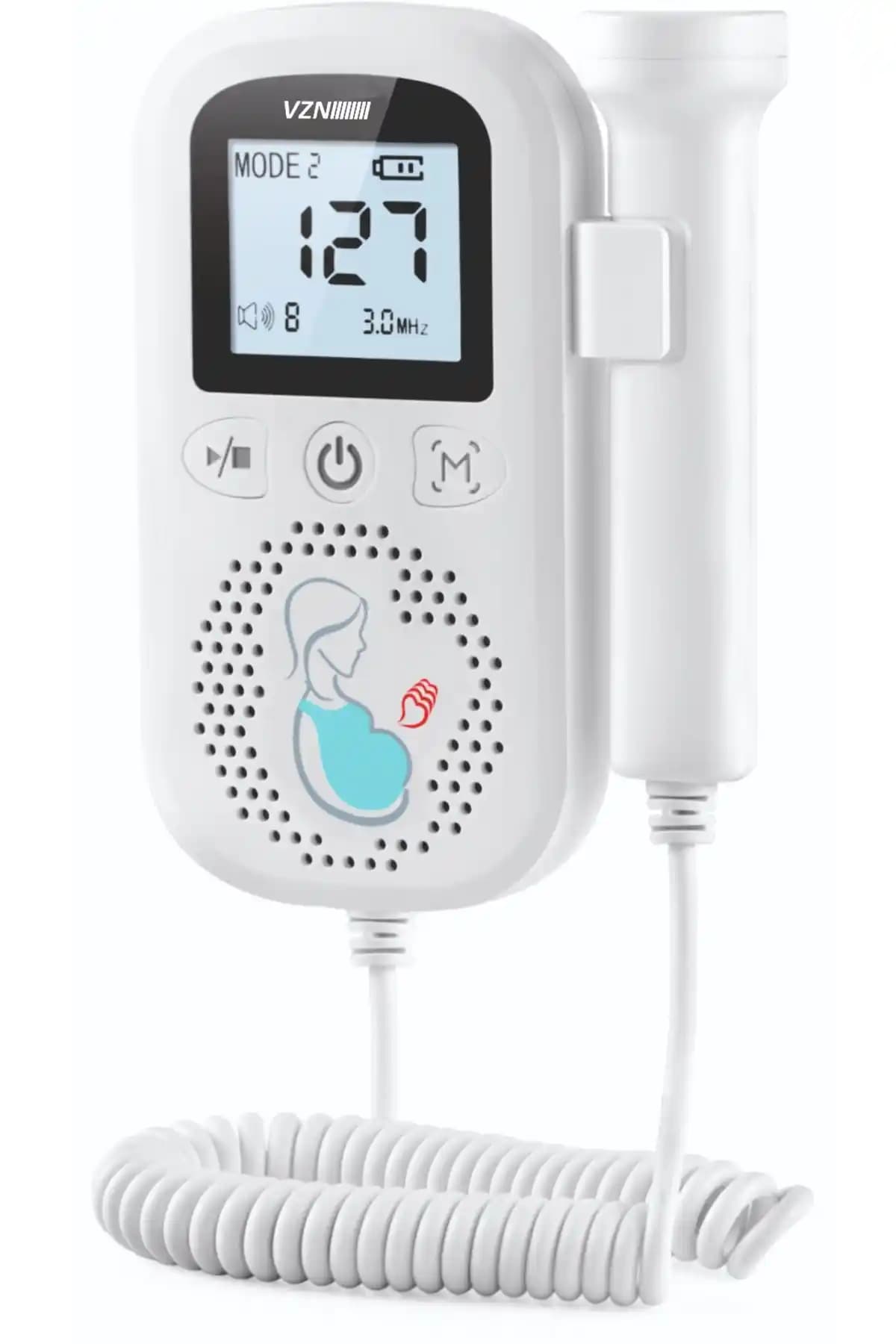 VZN Fetal Doppler Jzkt-01 Gebelikte Güvenilir Bebek Kalp Atışlarını Dinleme Cihazı