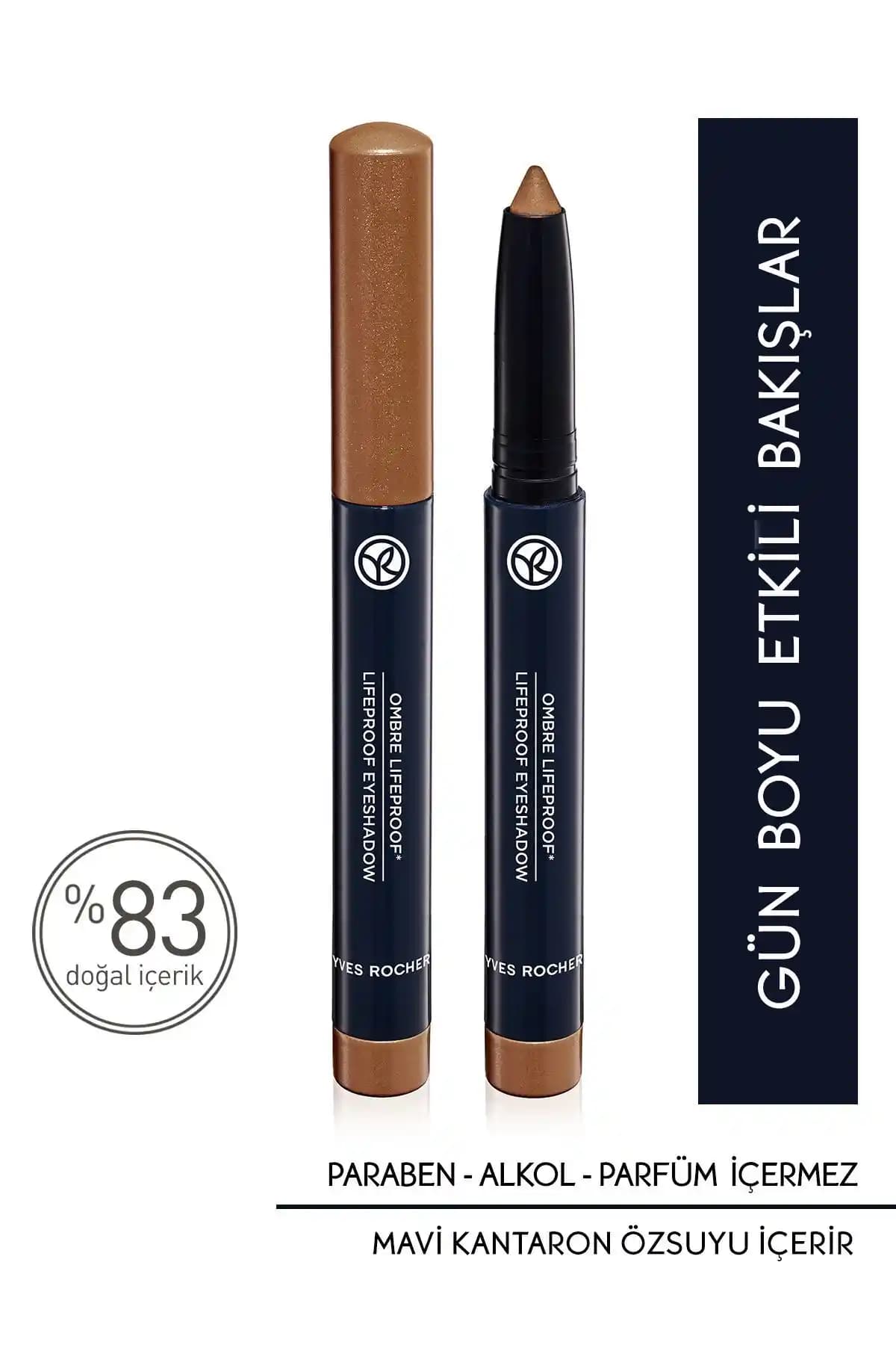 Yves Rocher Krem Dokulu Kalem Far -03 Bronz Doğal ve Kalıcı Göz Makyajı İçin Uygun