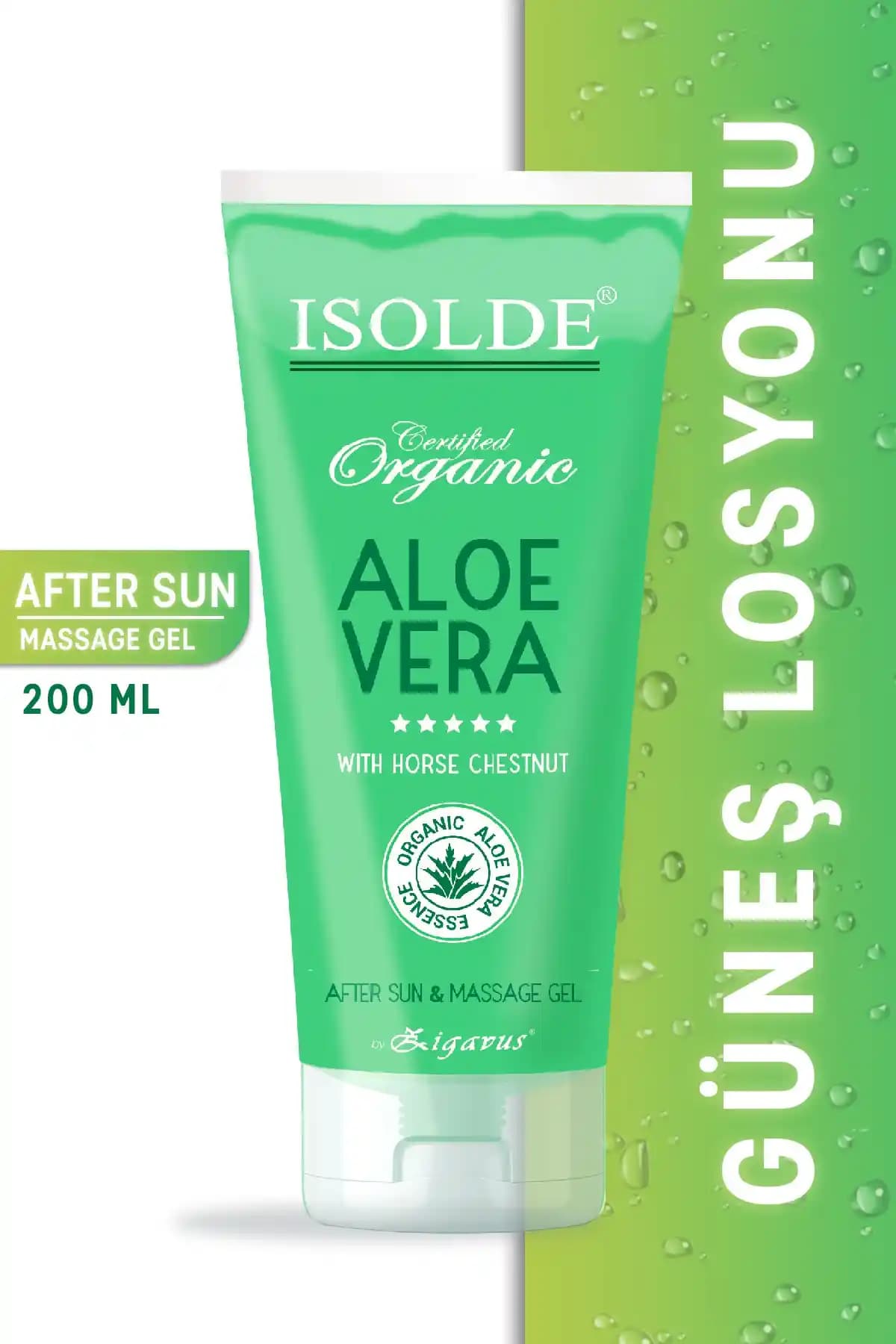 Zigavus Isolde Aloe Vera Ice Jel: Güneş Sonrası Doğal ve Nemlendirici Cilt Bakım Ürünü