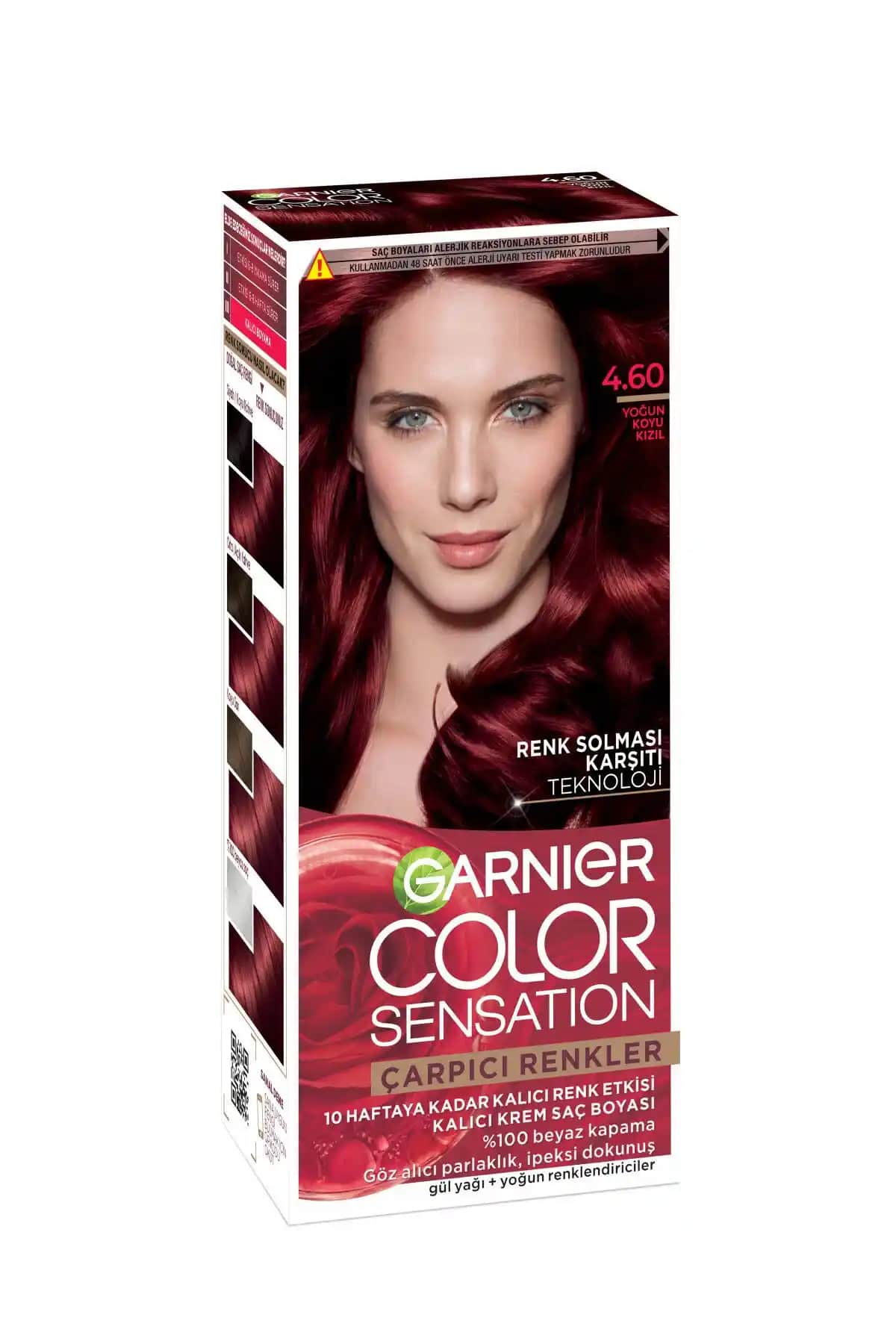 Garnier Çarpıcı Renkler 4.60 ve Nutrisse 4.6 Şarap Kızılı Karşılaştırması