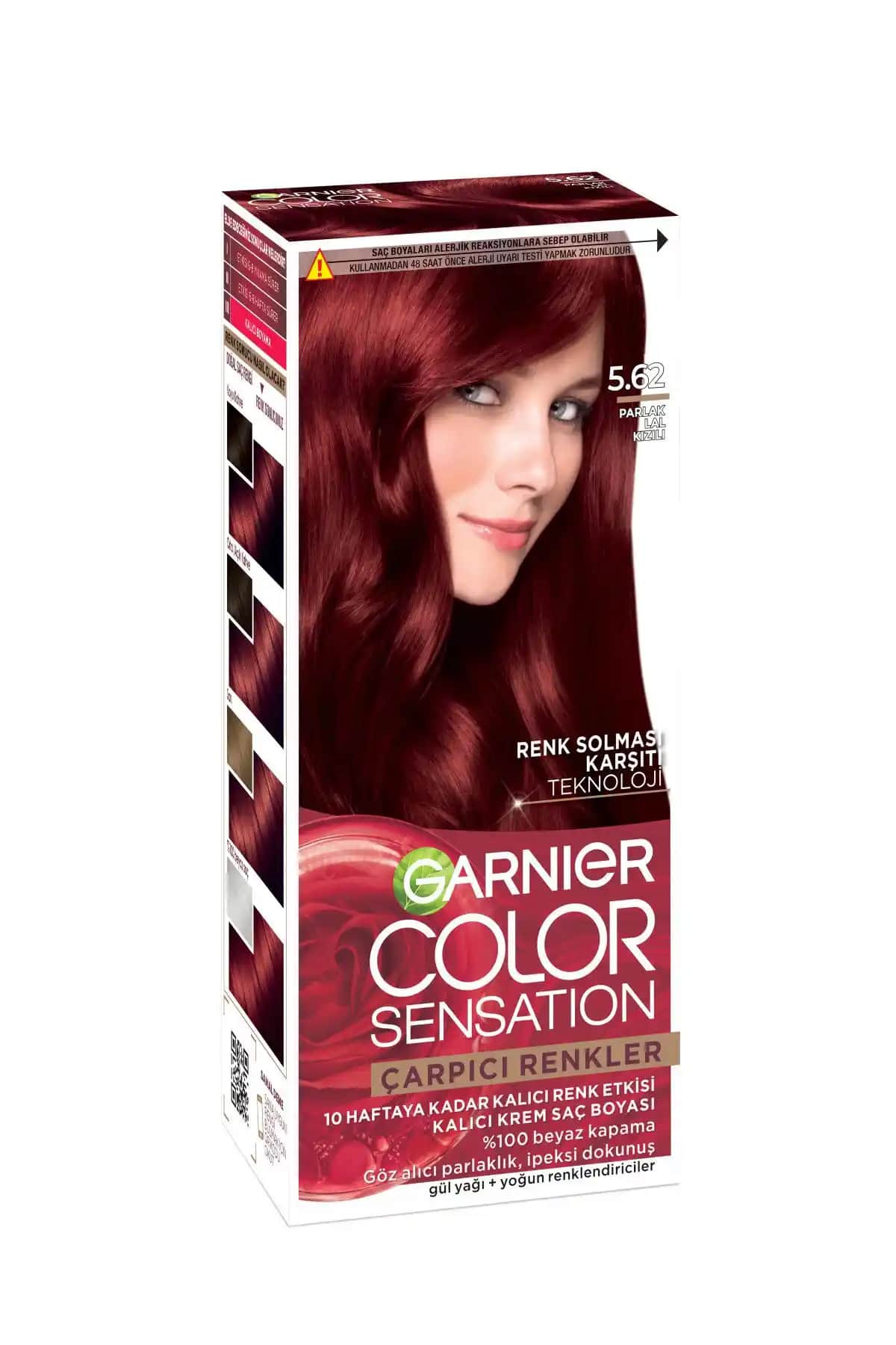 Garnier Çarpıcı Renkler Serisi Karşılaştırması: 5.62 Parlak Lal Kızılı ve 6.35 Altın Kahve