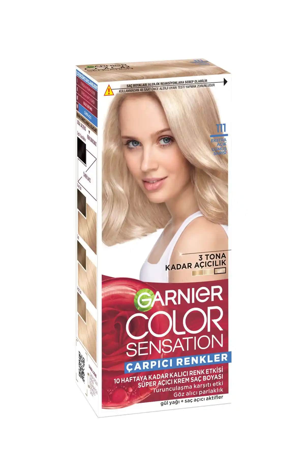 Garnier Saç Boyaları Karşılaştırması: 111 Ekstra Açık Güçlü Sarısı ve 7.12 İnci Kumral