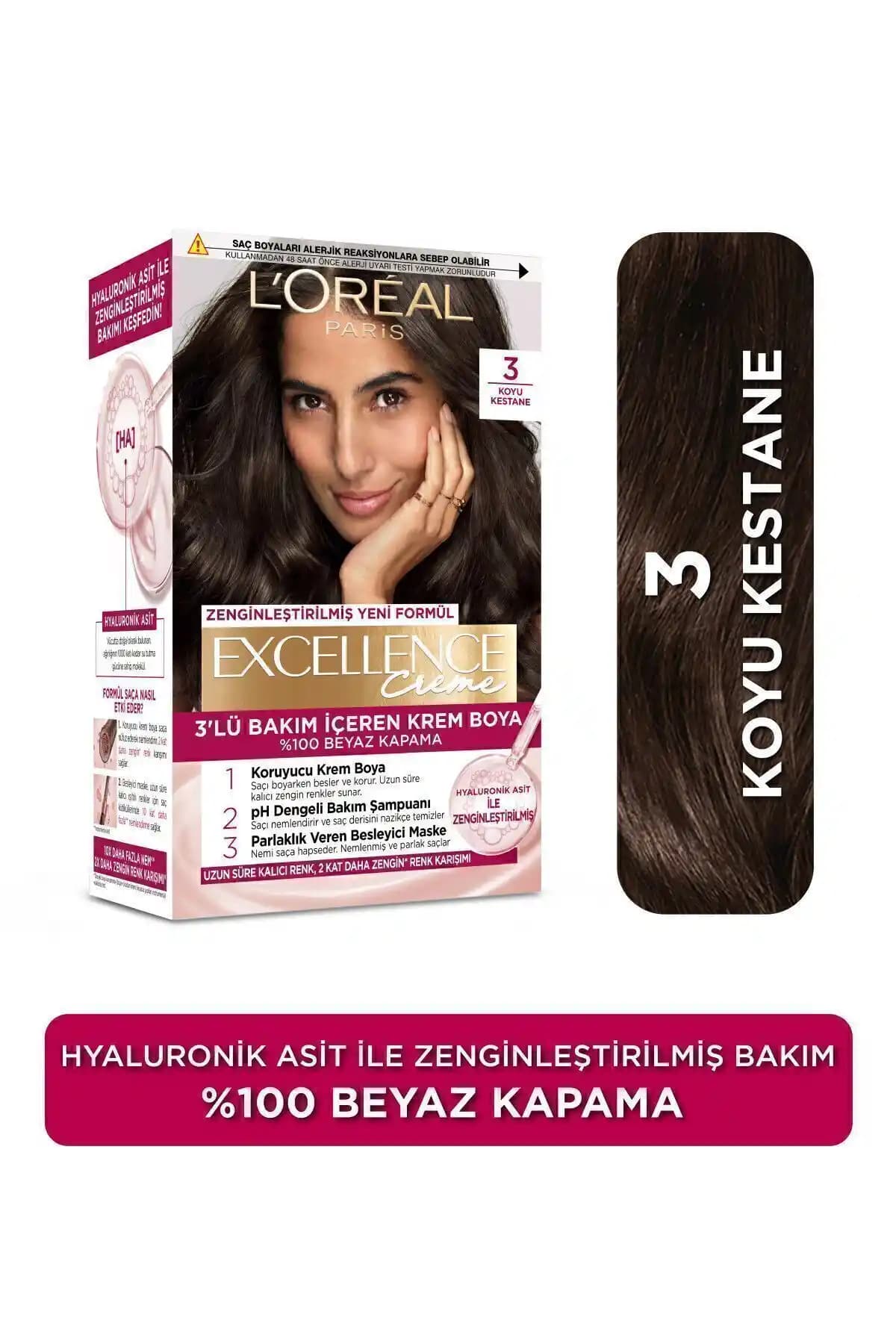 L'Oreal Paris Excellence Creme Saç Boyası Karşılaştırması: Koyu Kestane ve Açık Kahve Seçenekleri