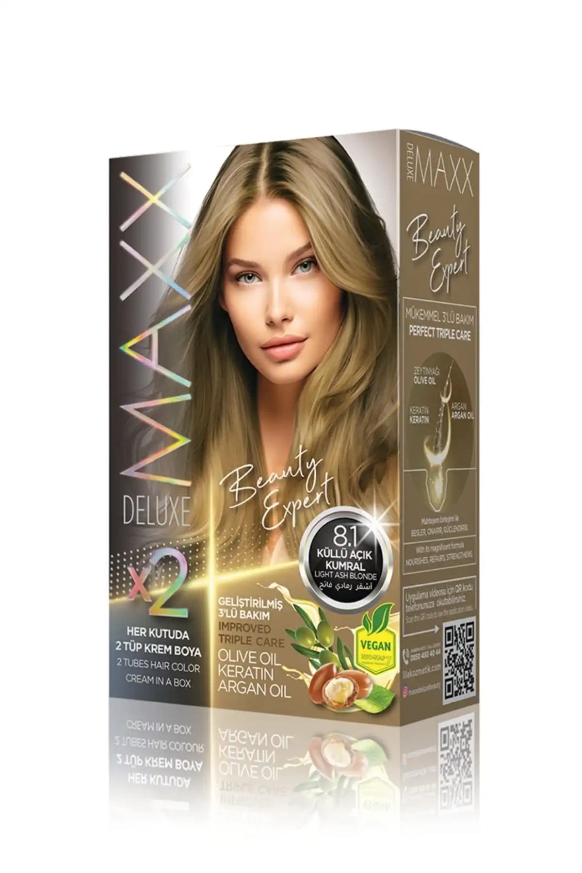 MAXX DELUXE Saç Boyası Karşılaştırması: 7.1 ve 8.1 Küllü Kumral Setleri İncelemesi 2