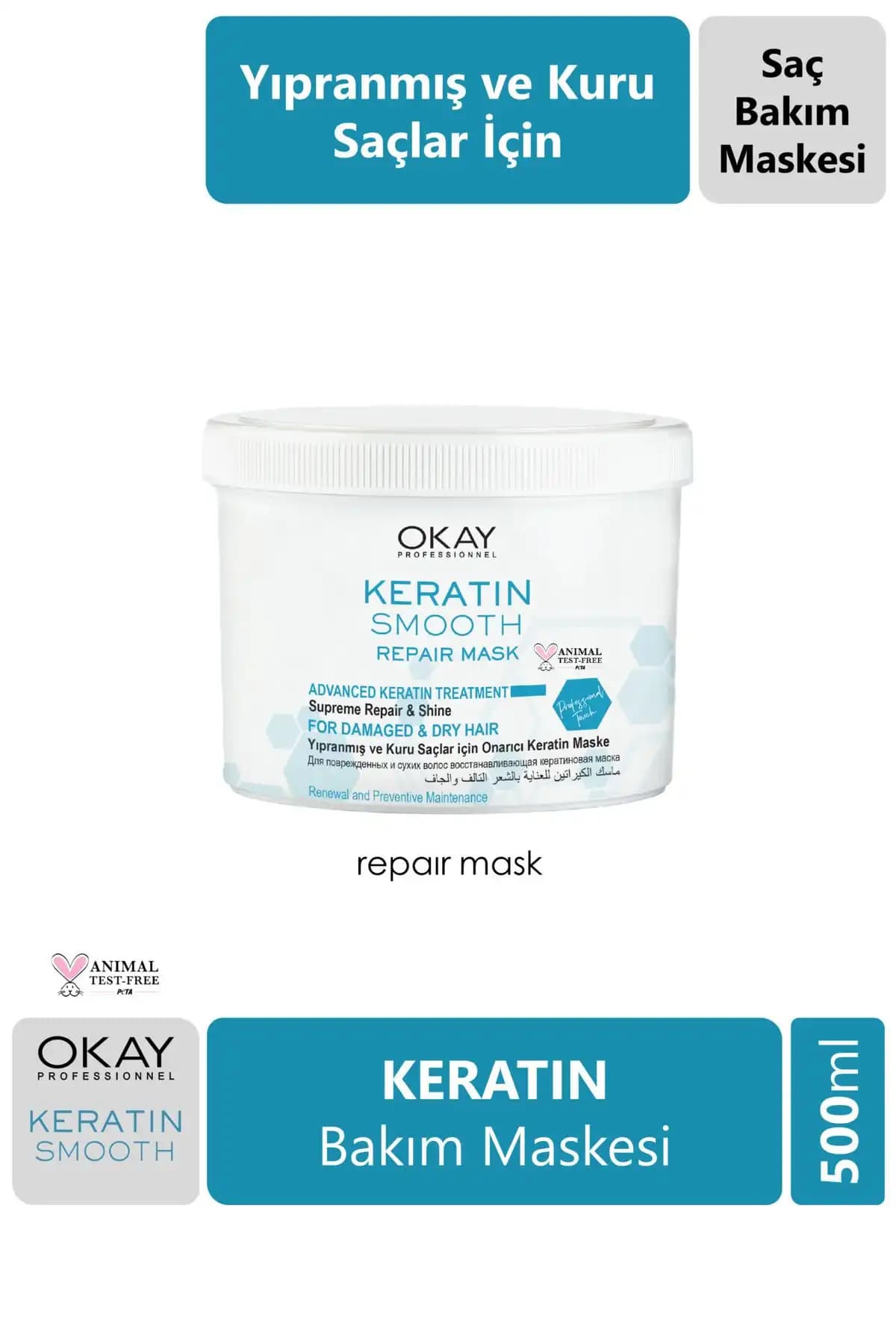 Okay Keratin Smooth ve OKAYPROFESSIONNEL Keratin Smooth Saç Maskeleri Karşılaştırması 1