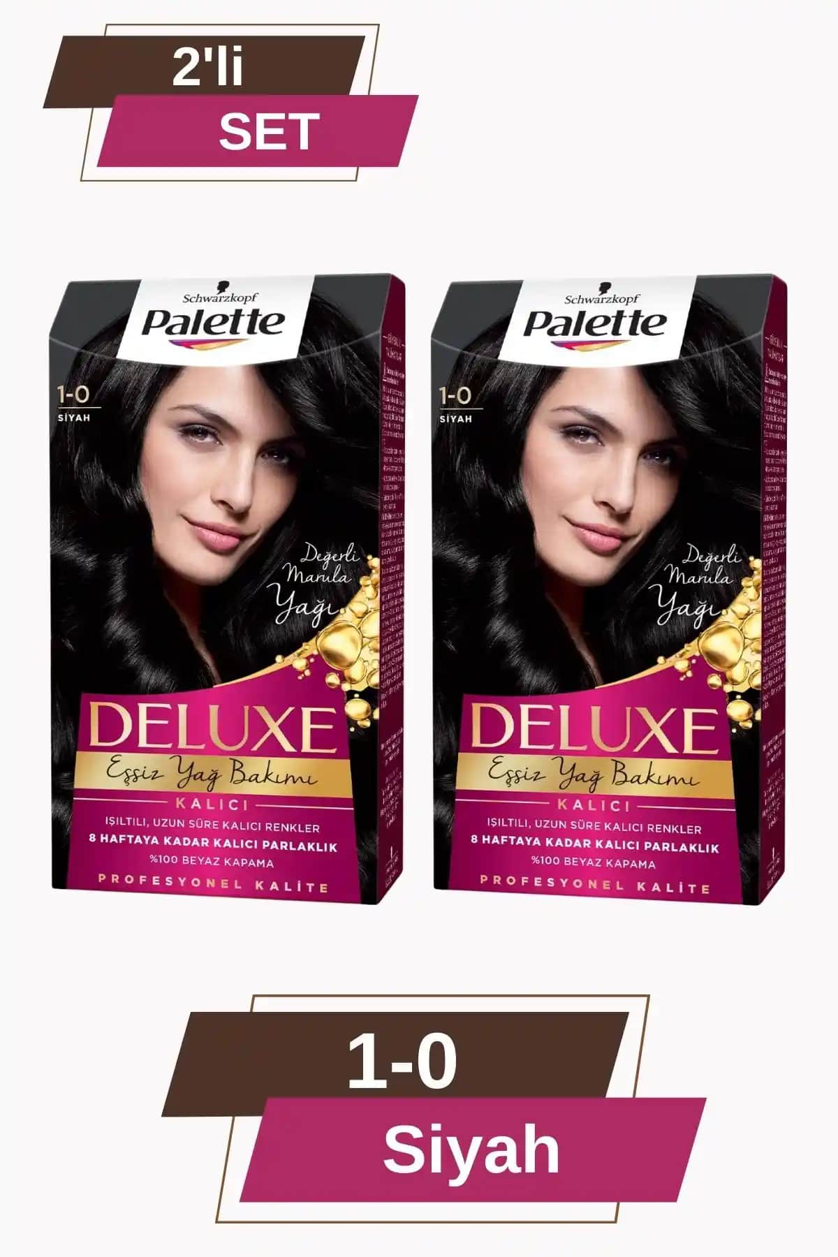 Palette Deluxe ve Göz Alıcı Renkler Siyah Saç Boyası Karşılaştırması ve Ürün Özellikleri