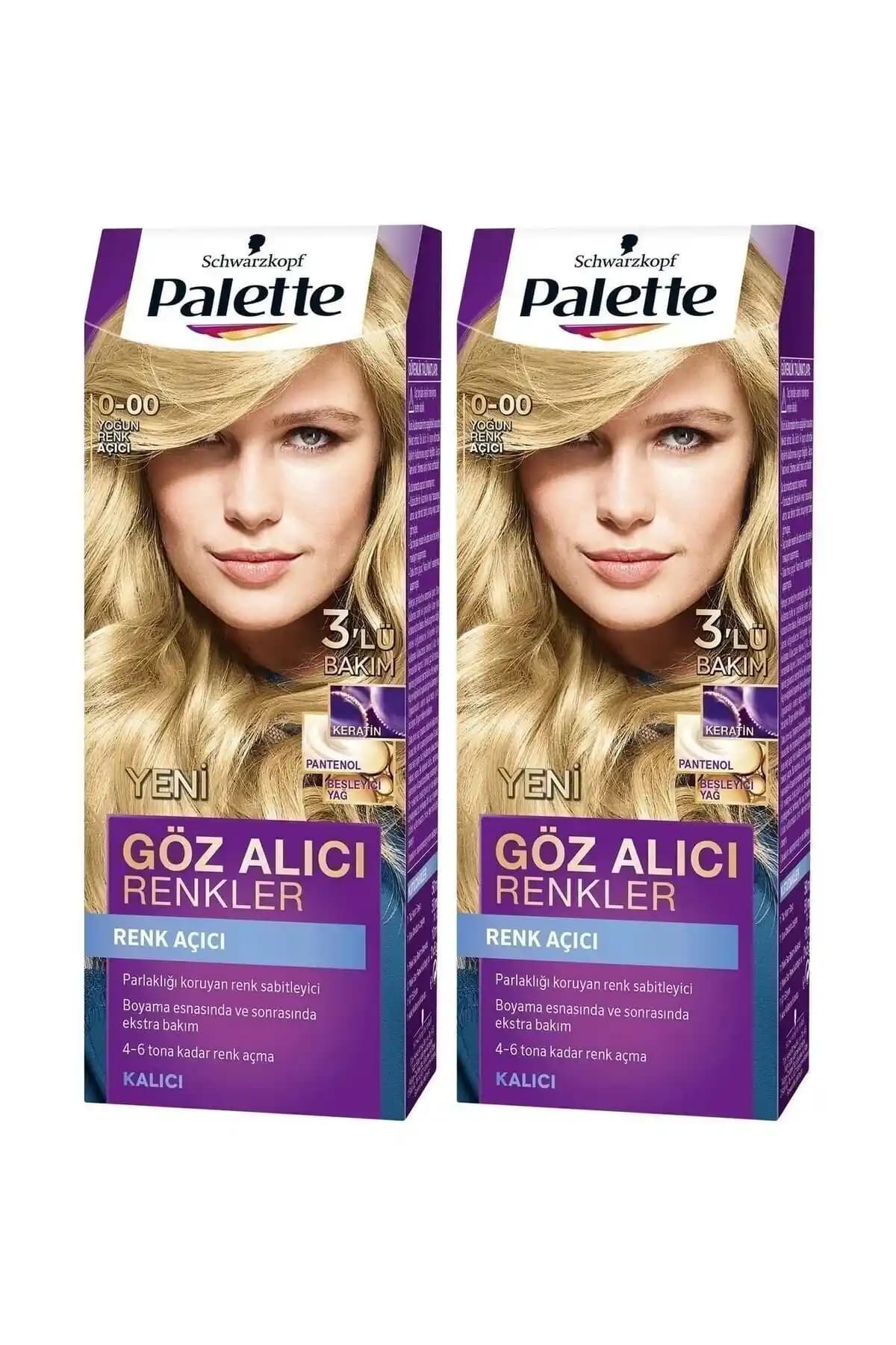 Palette Göz Alıcı Renkler 0-00 ve 12-21 Karşılaştırması: Saç Renk Açıcı Ürünlerin Özellikleri