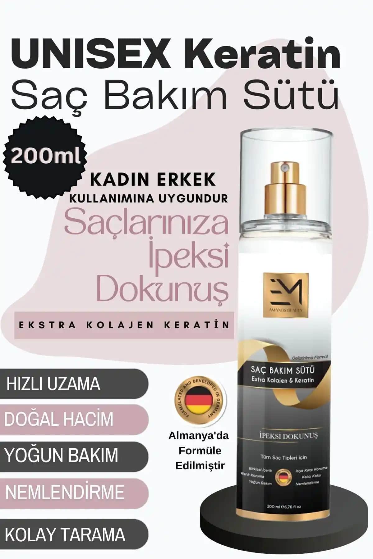 Saç Bakım Ürünlerinin Karşılaştırması: EM AMANOS BEAUTY ve Embeauty Saç Sütleri