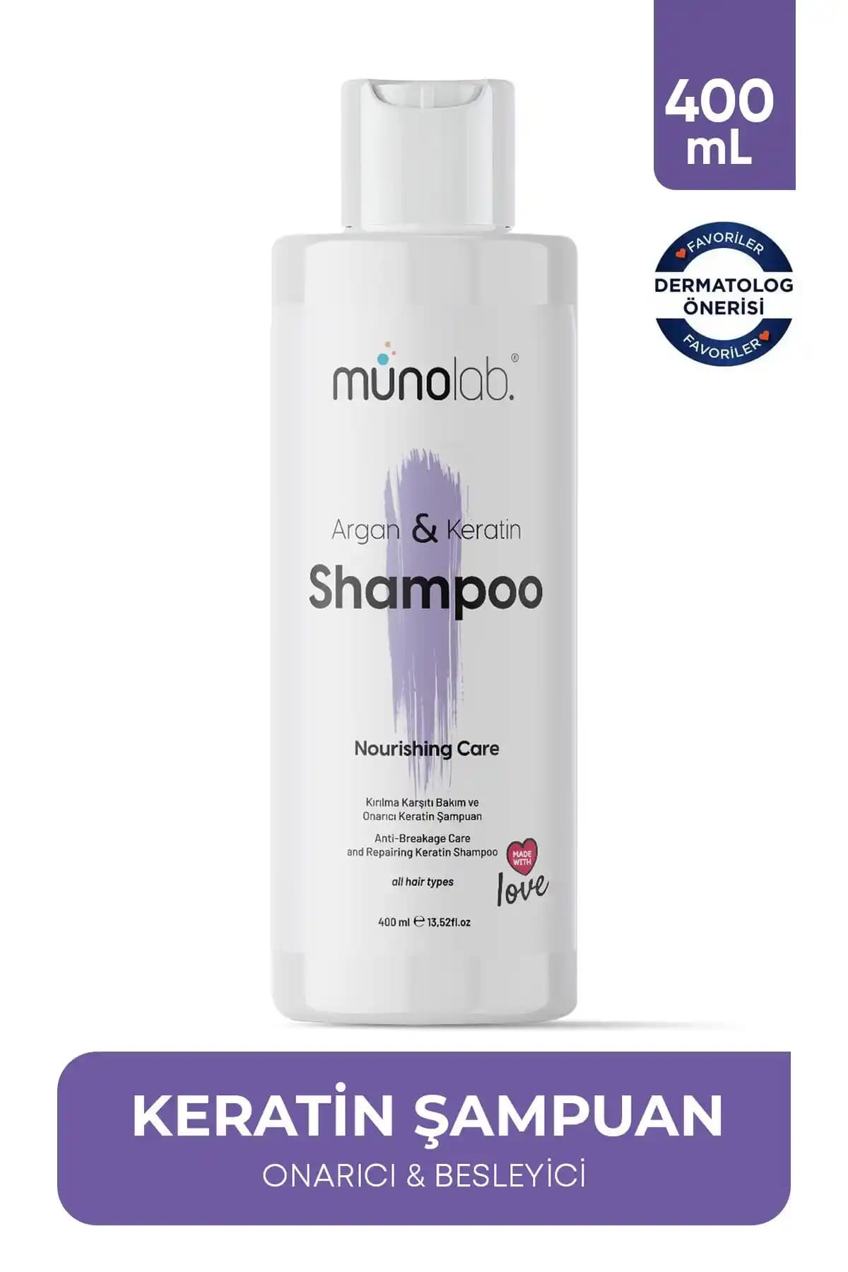 MUNOLAB Argan ve Keratin Şampuanı: Saç Dökülmesine Karşı Etkili Çözüm