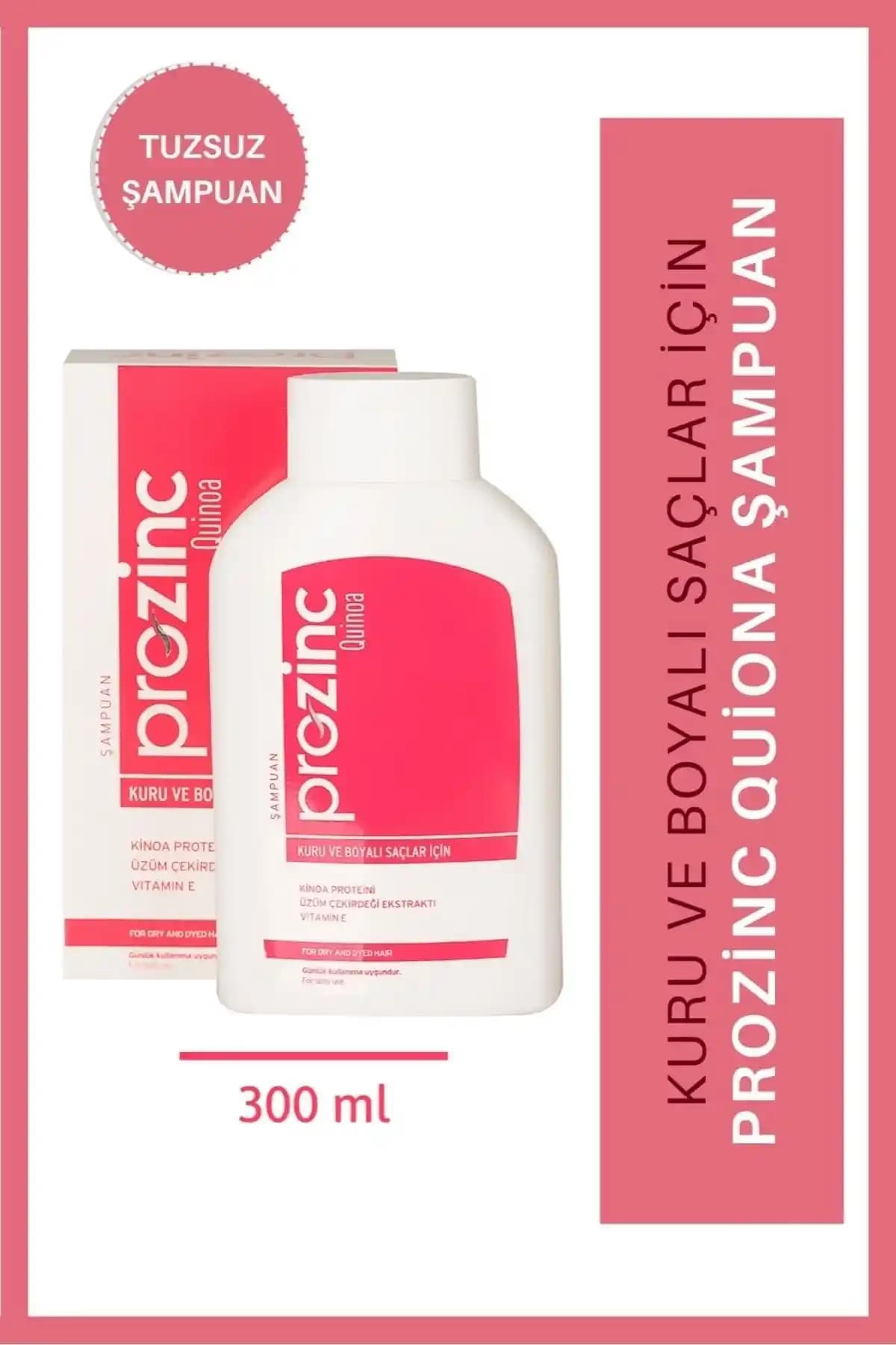 Prozinc Kinoa Kuru ve Boyalı Saçlar için Boya Koruyucu Şampuan İncelemesi ve Yorumlar