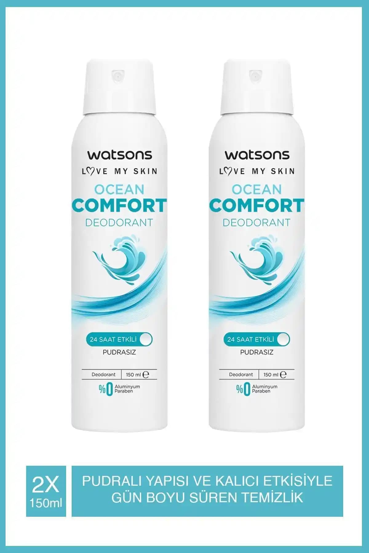 Watsons Ocean Comfort Pudrasız Deodorant Sprey İncelemesi: 24 Saat Kalıcı Ferahlık