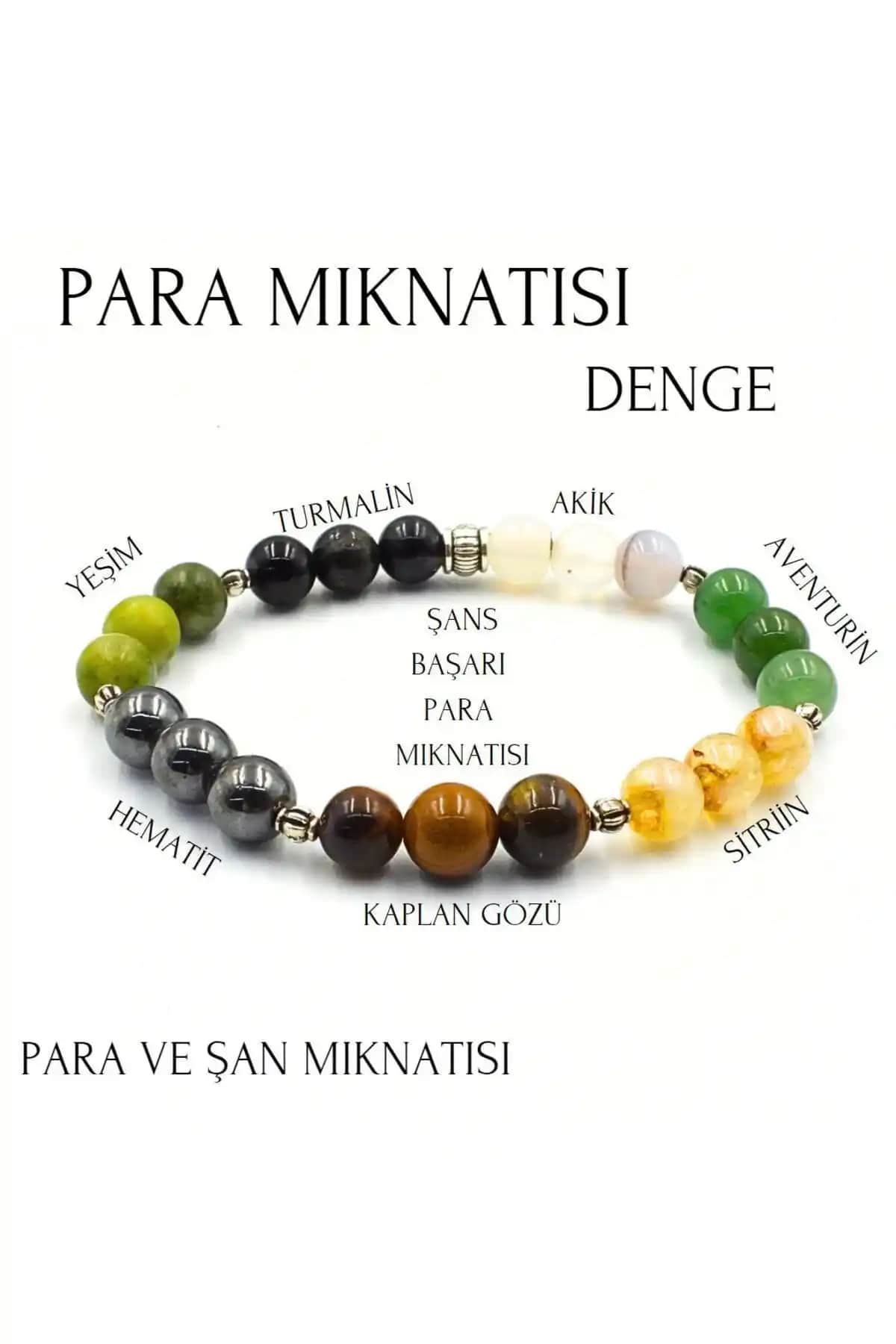Ada Doğaltaş Para Mıknatısı Bileklik - Maddi Bolluk ve Pozitif Enerji Taşıyan Tasarım