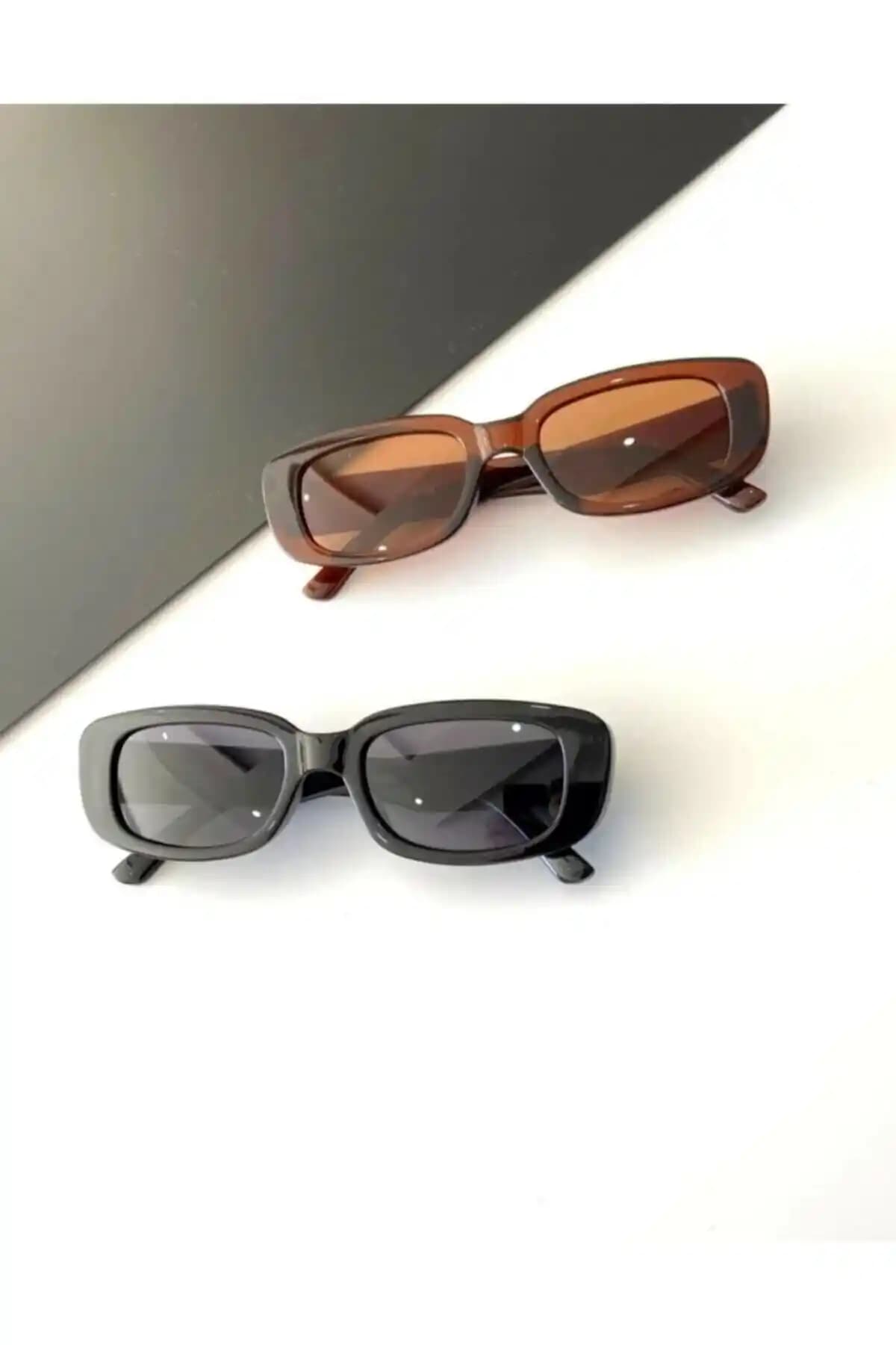 ANDİFLİ Kadın Vintage Güneş Gözlüğü 2'li Set Şıklık ve Göz Sağlığı İçin Uygun