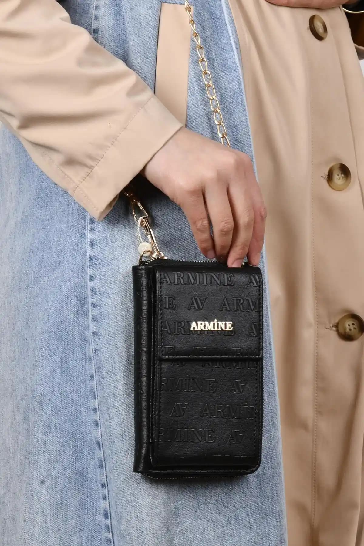 Armine 22yd265 Kadın Siyah Cüzdan Çanta: Şıklık ve İşlevselliğin Mükemmel Buluşması