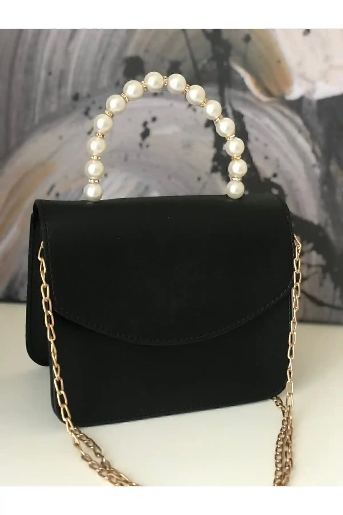 ASNUR BUTİK Kadın Siyah Incili ve Zincirli Omuz ve El Çanta Özellikleri ve Kullanım Rehberi