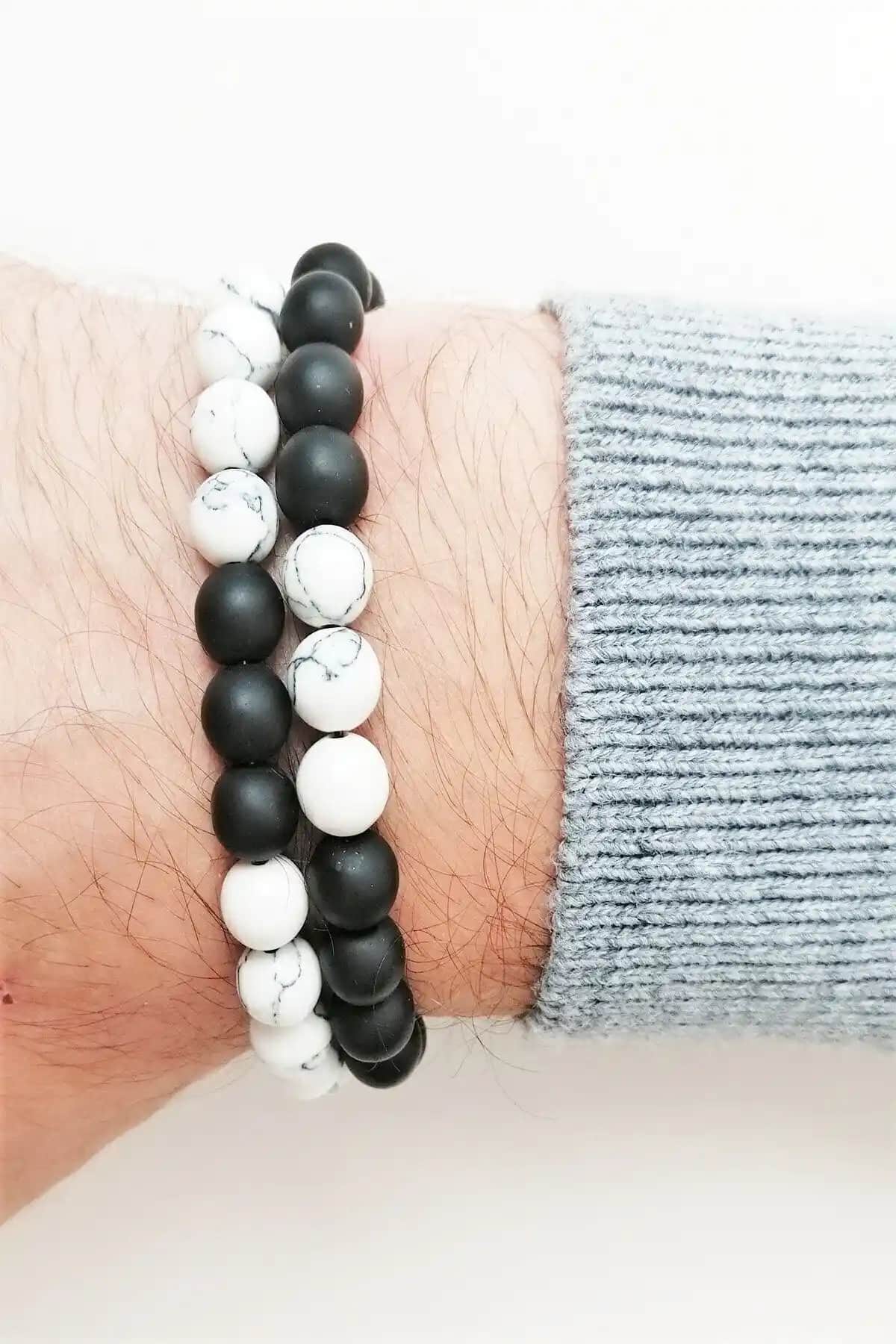 Atlantis Havlit Oniks Erkek Bileklik: Doğal Taş ve Şıklığın Modern Buluşması