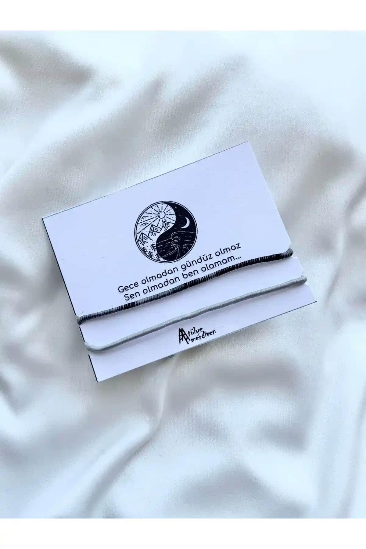 Atölye Merdiven İp Çift Bileklik Seti Duygusal Bağlar ve Şıklık İçin Tasarlandı