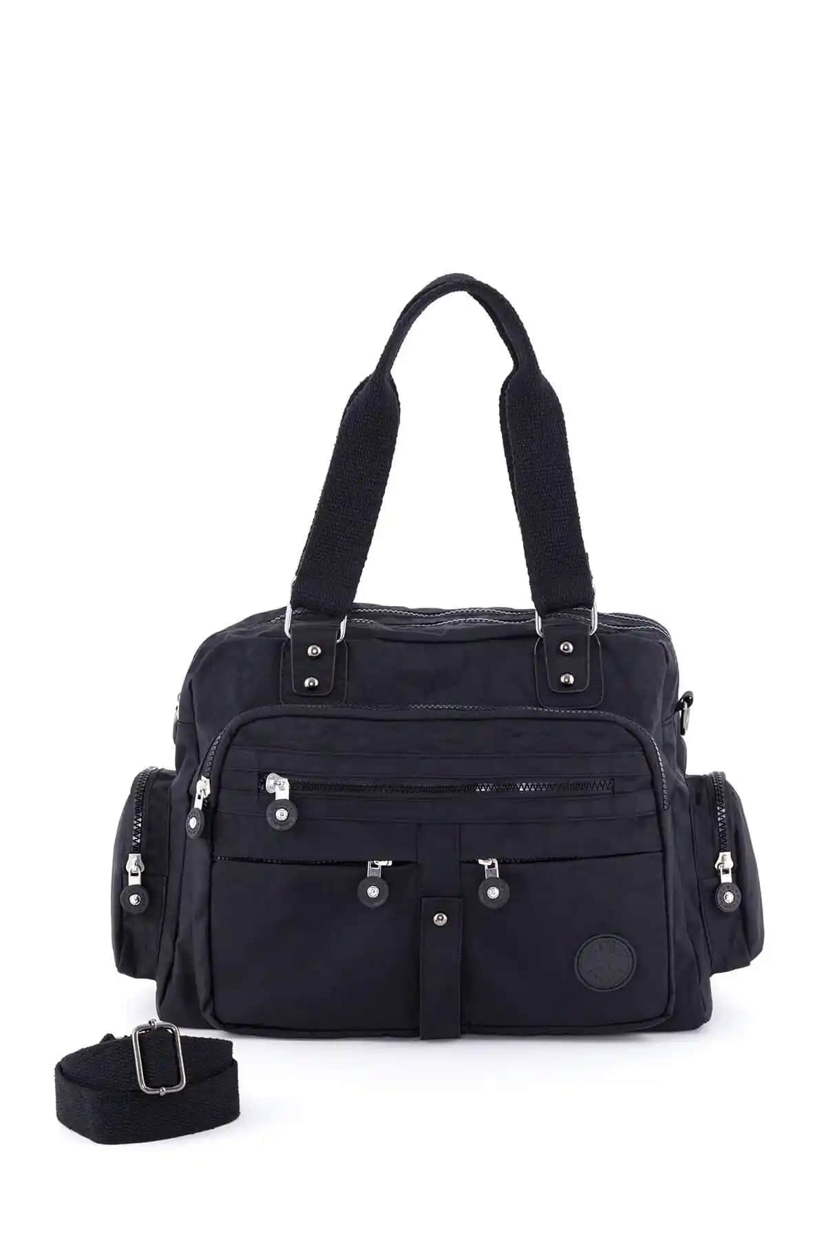 BAGzy STD Çok Gözlü Krinkil Omuz ve Kol Çantası Günlük ve Spor Kullanım İçin