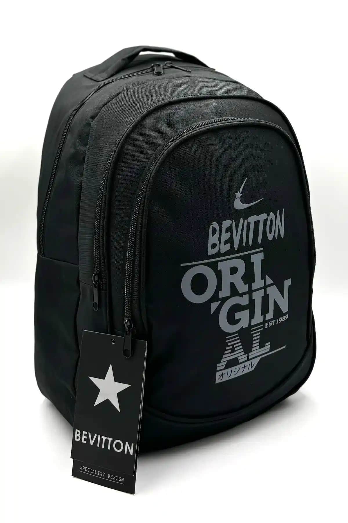 Bevitton Luxury Unisex Siyah Sırt Çantası: Şık ve Fonksiyonel Günlük Kullanım Ürünü