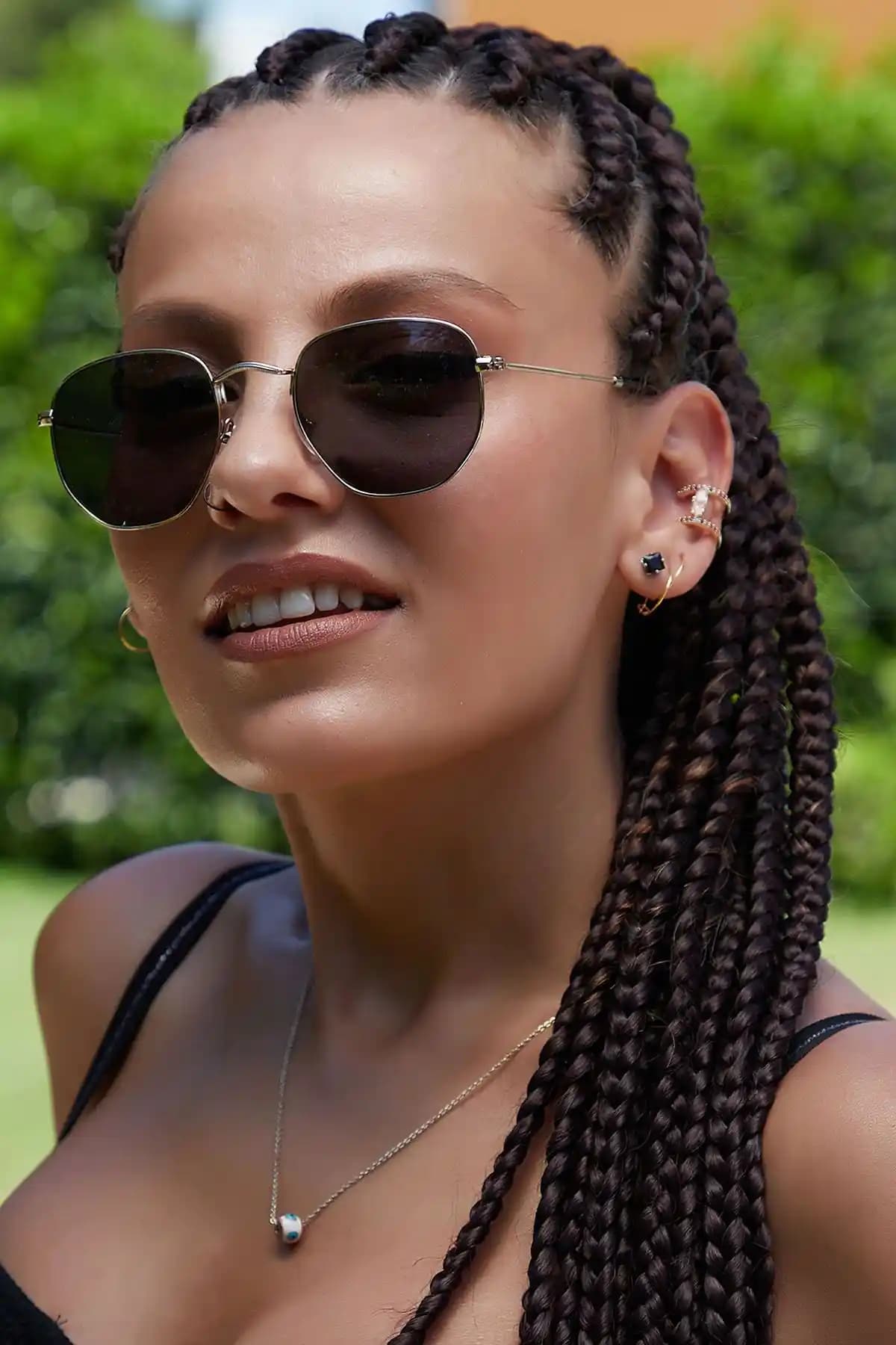 By Harmony Bh Db319 Altın Siyah Unisex Güneş Gözlüğü Şıklık ve Fonksiyonellik Bir Arada