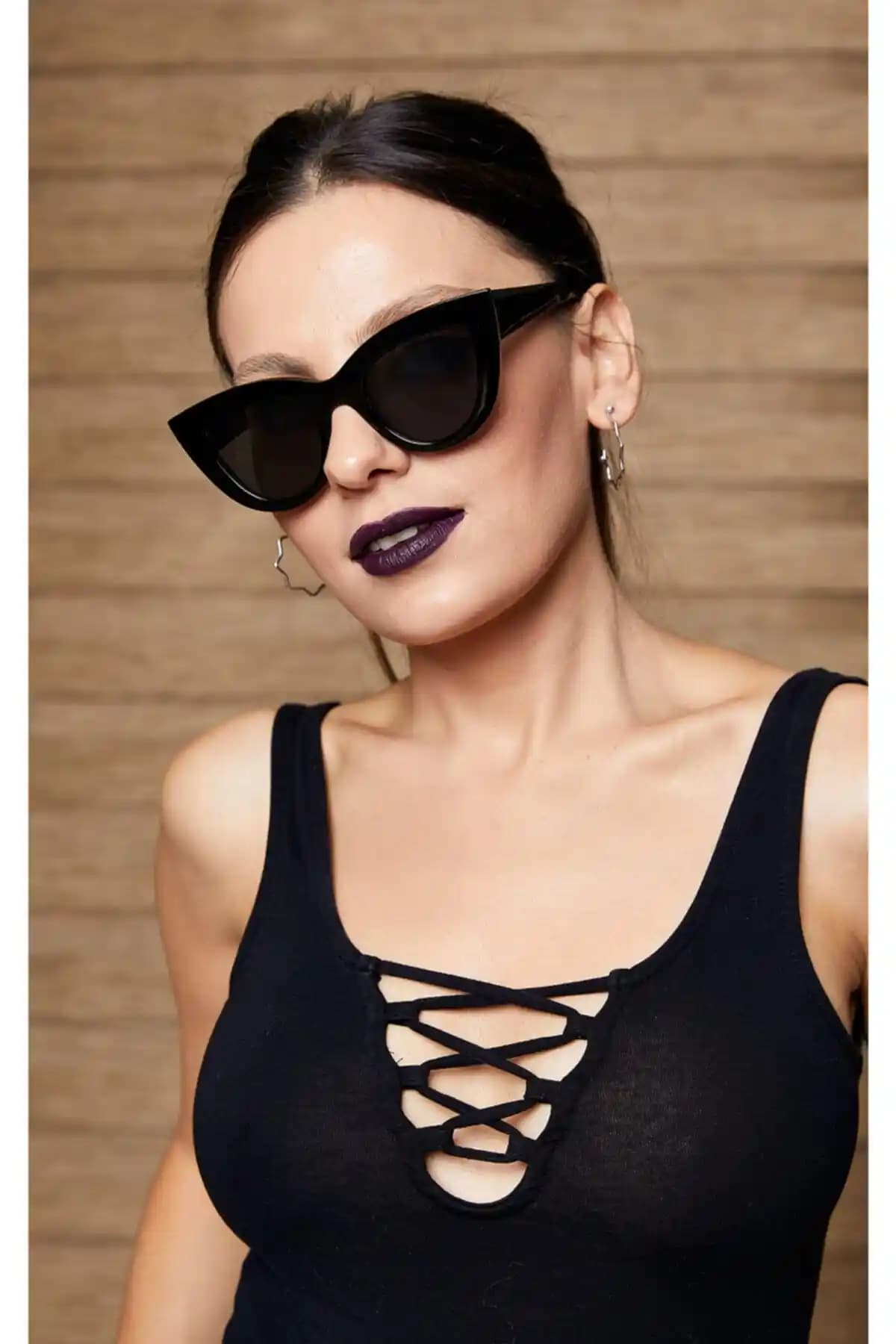 By Harmony Siyah Kadın Güneş Gözlüğü BH 19770 Şık ve Göz Sağlığını Koruyan Model