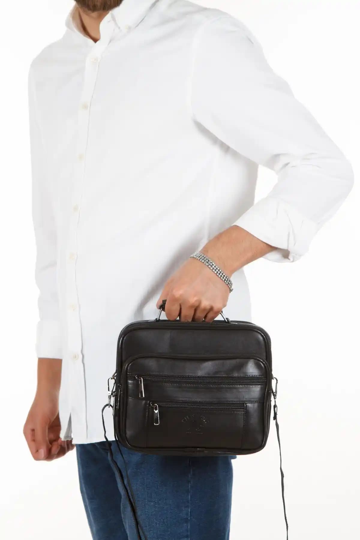 Cerff Leather Clup Büyük Boy Deri Çanta Günlük Kullanım İçin Şık ve Fonksiyonel Tasarım