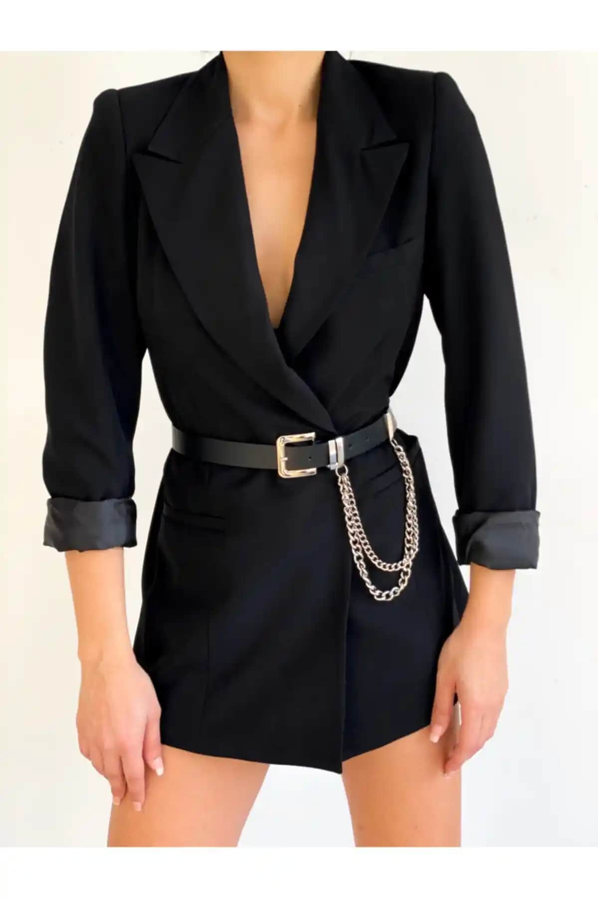 Coaksco Çift Köprülü Zincirli Kemer: Modern ve Dayanıklı Şık Bileşik Tasarım