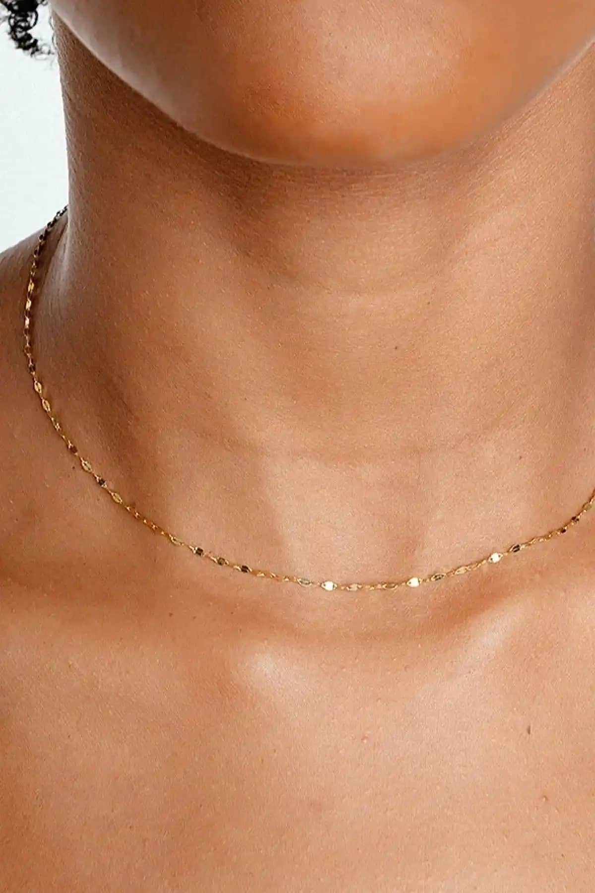 Demas Gold 14 Ayar Altın Zincir Kolye - Zarif ve Dayanıklı Günlük ve Özel Kullanım İçin