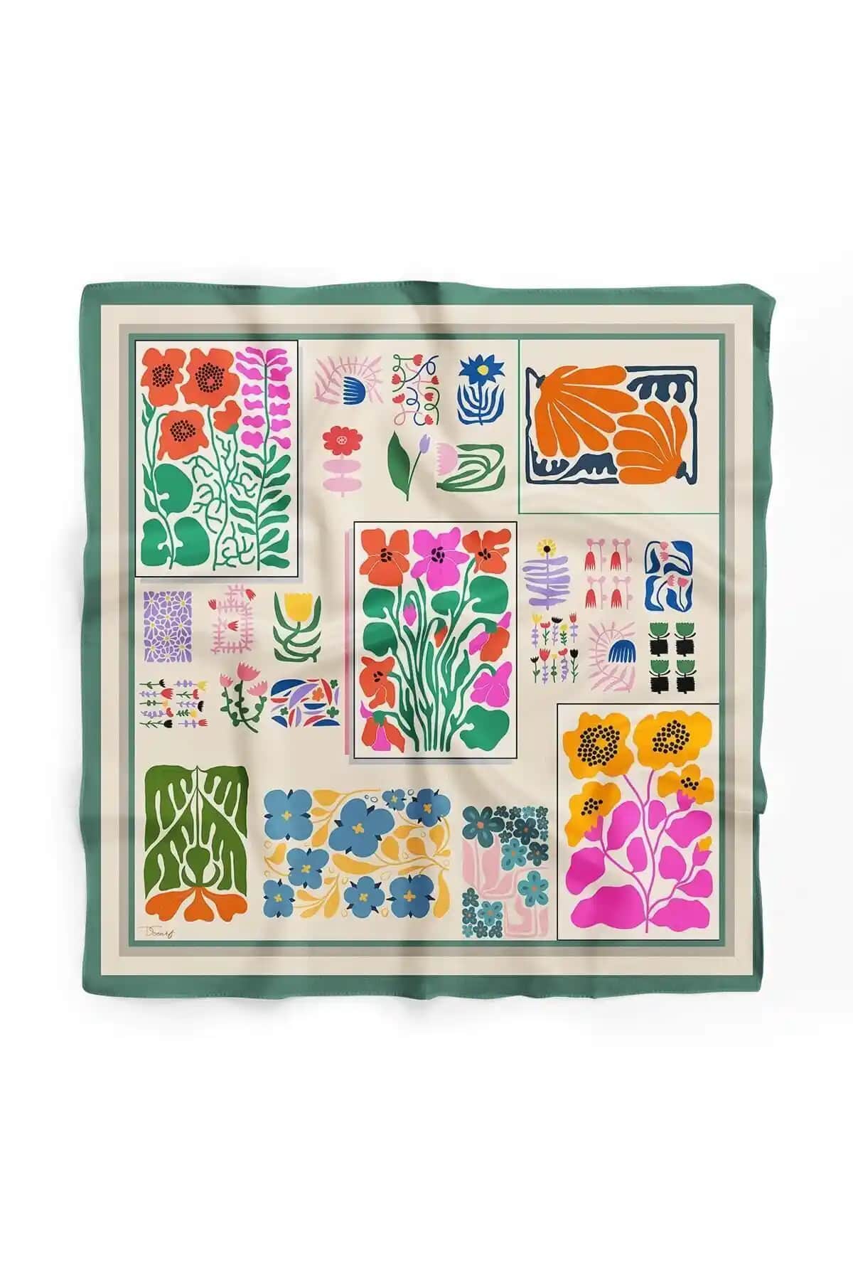 DSCARF Kadın Desenli Fular Bandana Şıklık ve Renklerin Modern Buluşması