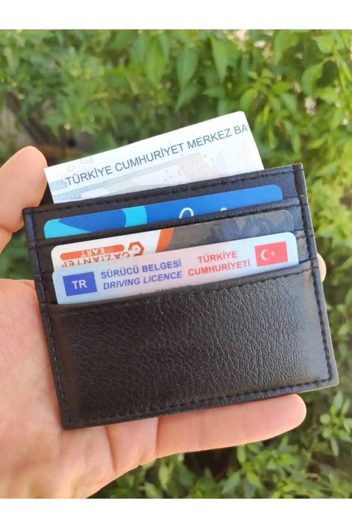 East Polo Club Siyah Suni Deri Unisex Kartlık Cüzdan Günlük Kullanım İçin