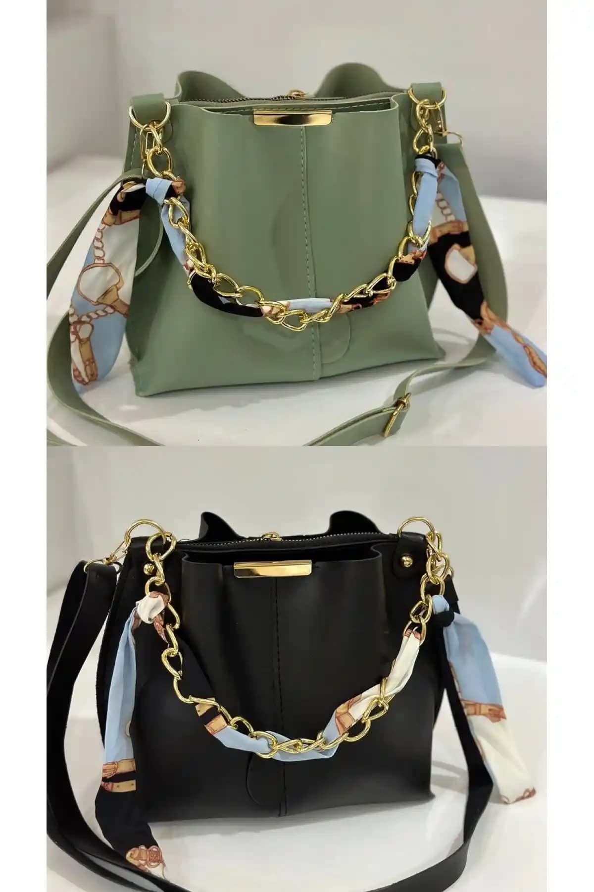 ESTUTE Kadın 2'li Paket Fularlı Zincir Aksesuarlı Yüksek Deri Çanta Özellikleri ve Kullanım İpuçları