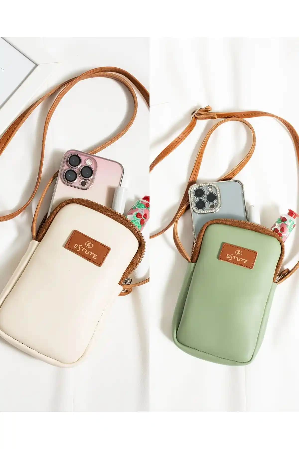 ESTUTE Unisex 2'li Telefon Çantası Paketleri Şık ve Dayanıklı Tasarımıyla Günlük Kullanım İçin