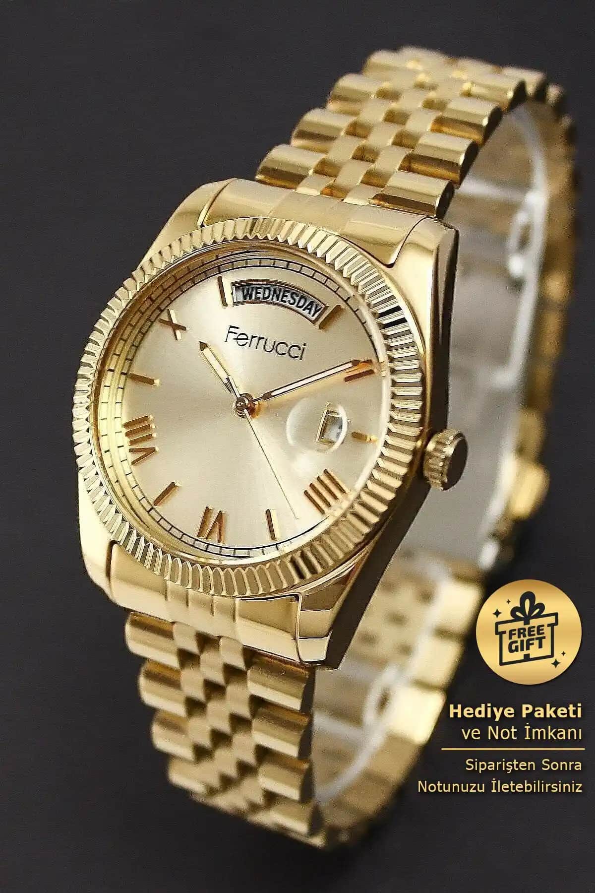 Ferrucci Altın Sarısı ve Twelve Unisex Dijital Kol Saatlerinin Karşılaştırması