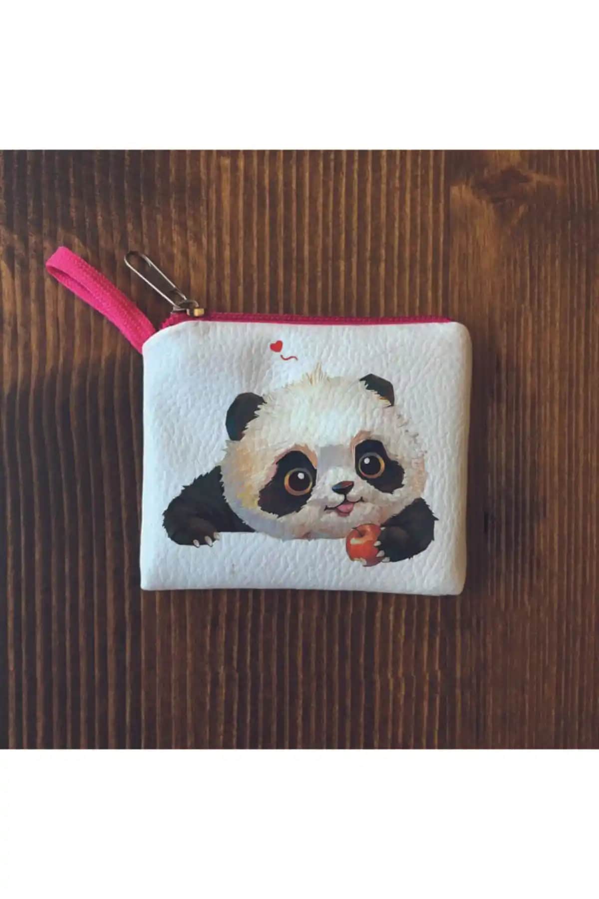 Filemo Tasarım Pandalı Mini Bozuk Para Cüzdanı Şık ve Kullanışlı Günlük Cüzdan Alternatifi