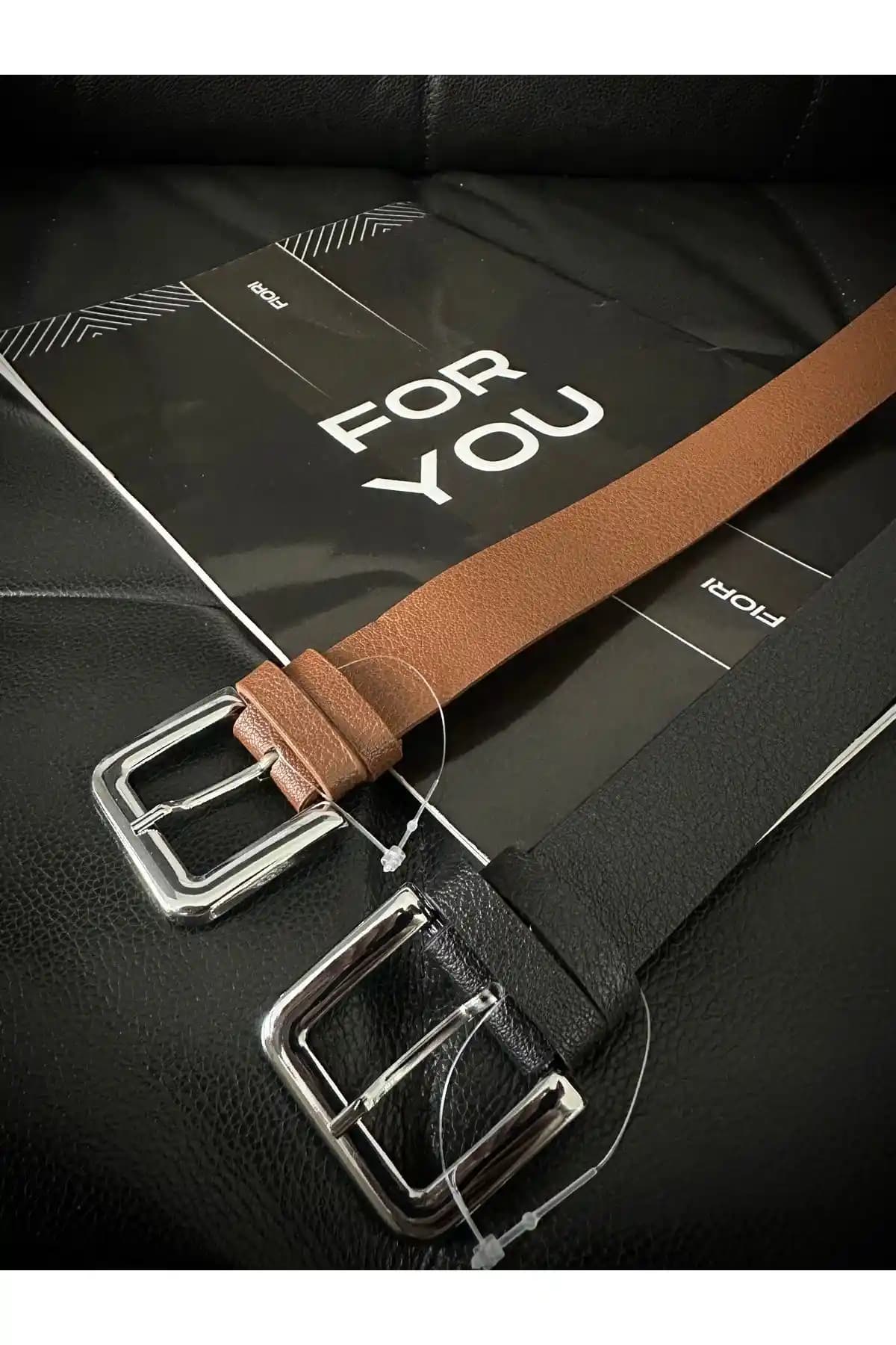 Fiori 2'li Kadın Kemerleri Şık ve Dayanıklı Suni Deri Aksesuarlar