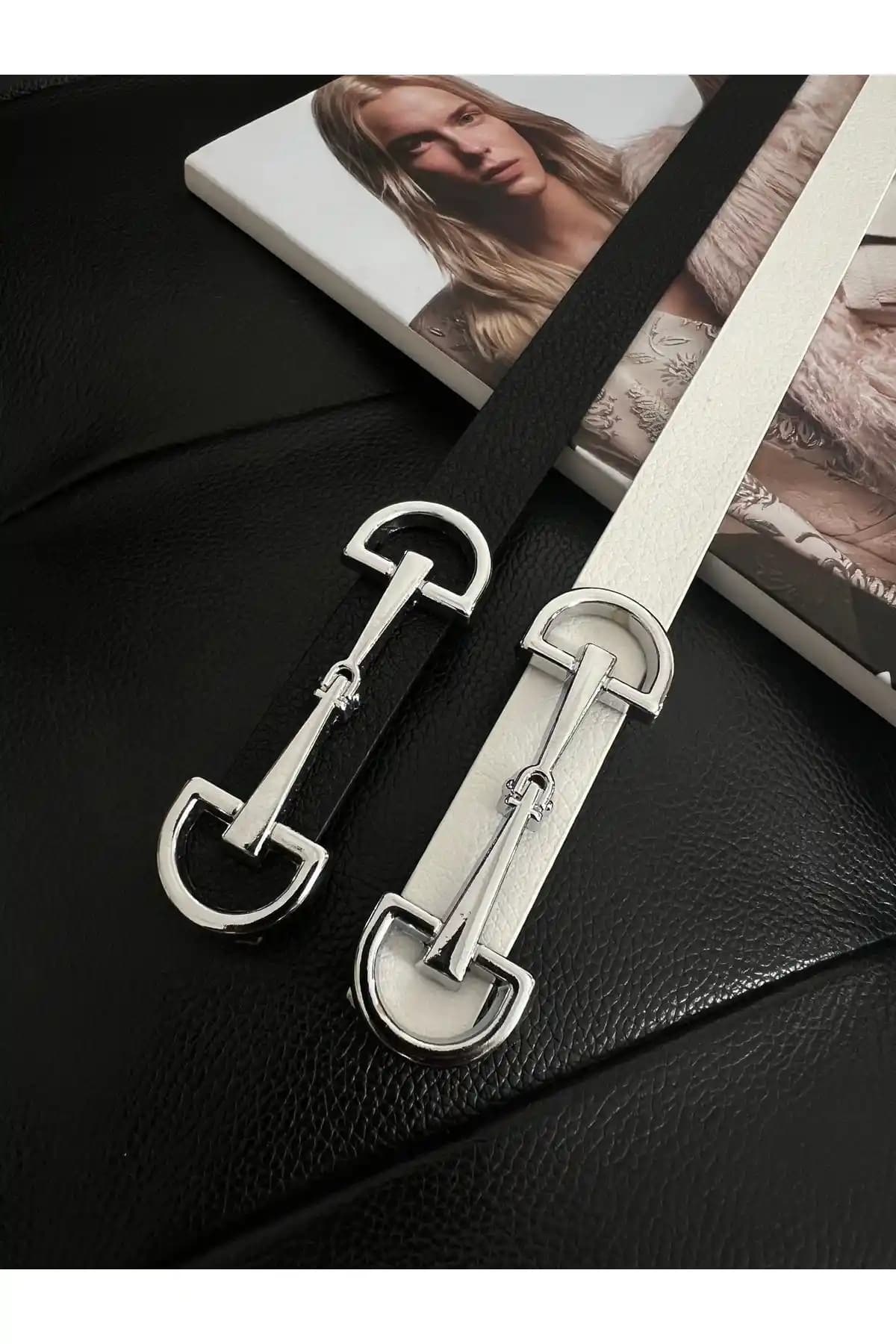 Fiori 2'li Uzun Tokalı İnce Kadın Kemerleri Şıklık ve Fonksiyonellik Bir Arada