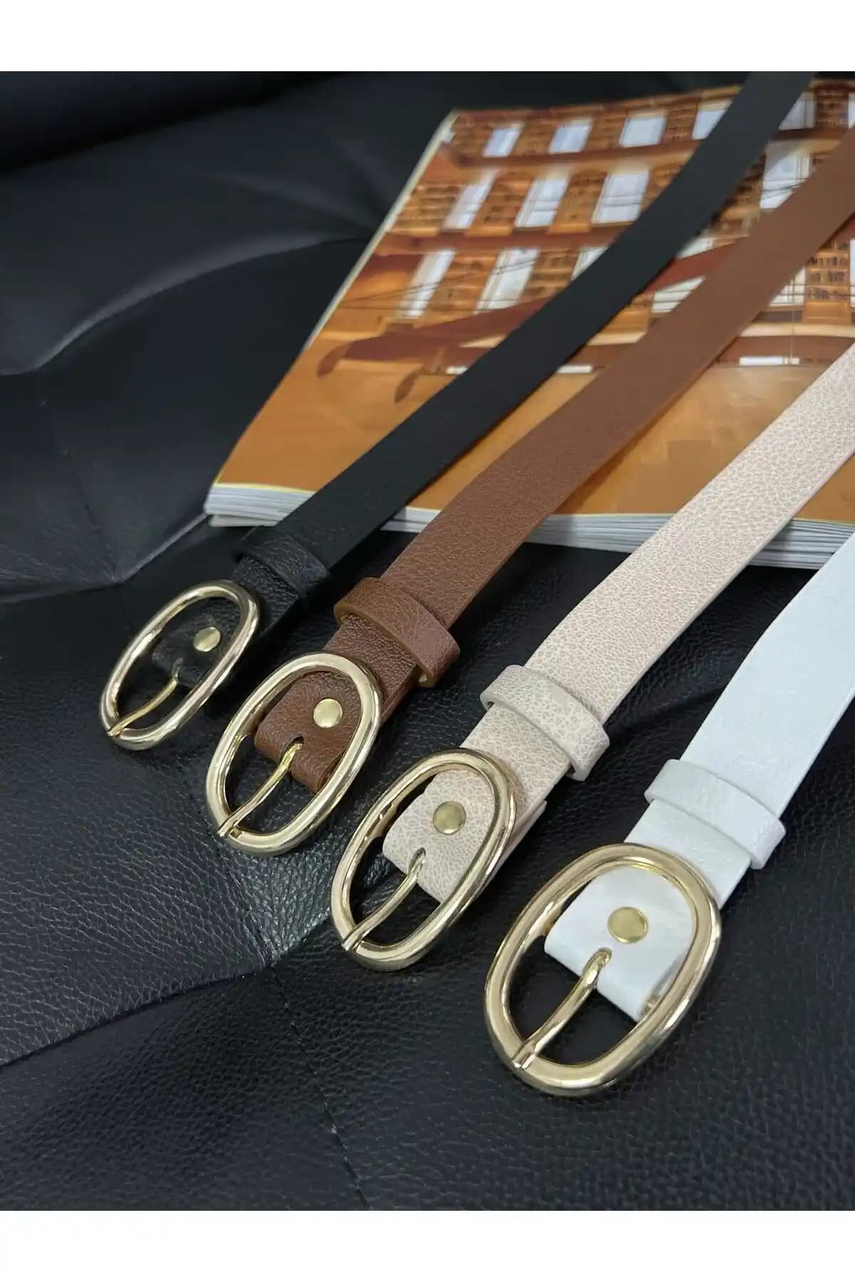 Fiori 4'lü Kadın Kemer Seti Modern ve Çok Renkli Tasarım ile Şıklığınızı Tamamlar