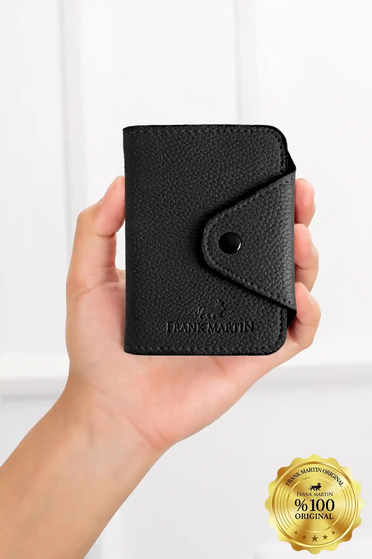 Frank Martin Riva İnce Model 10 Kartlık Bölmeli Akordiyon Cüzdan Şık ve Dayanıklı Tasarım