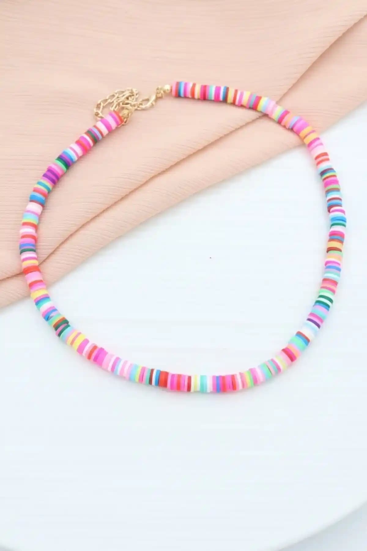 Genel Markalar Fimo Boncuklu Kolye: Doğal ve Şık Tasarım ile Günlük Kullanım İçin Uygun