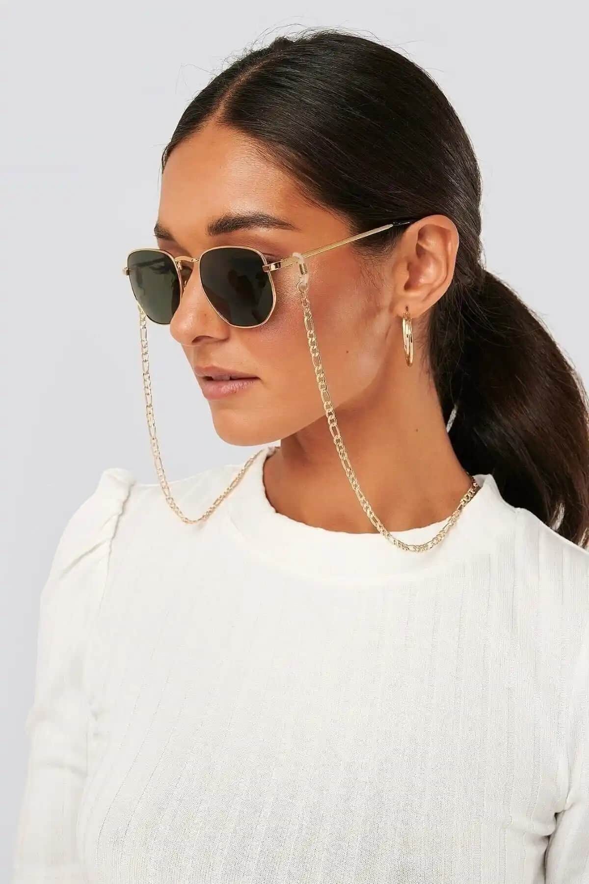 Genel Markalar İnce Örgü Gözlük Zinciri Gold: Şıklık ve Dayanıklılığın Buluşması