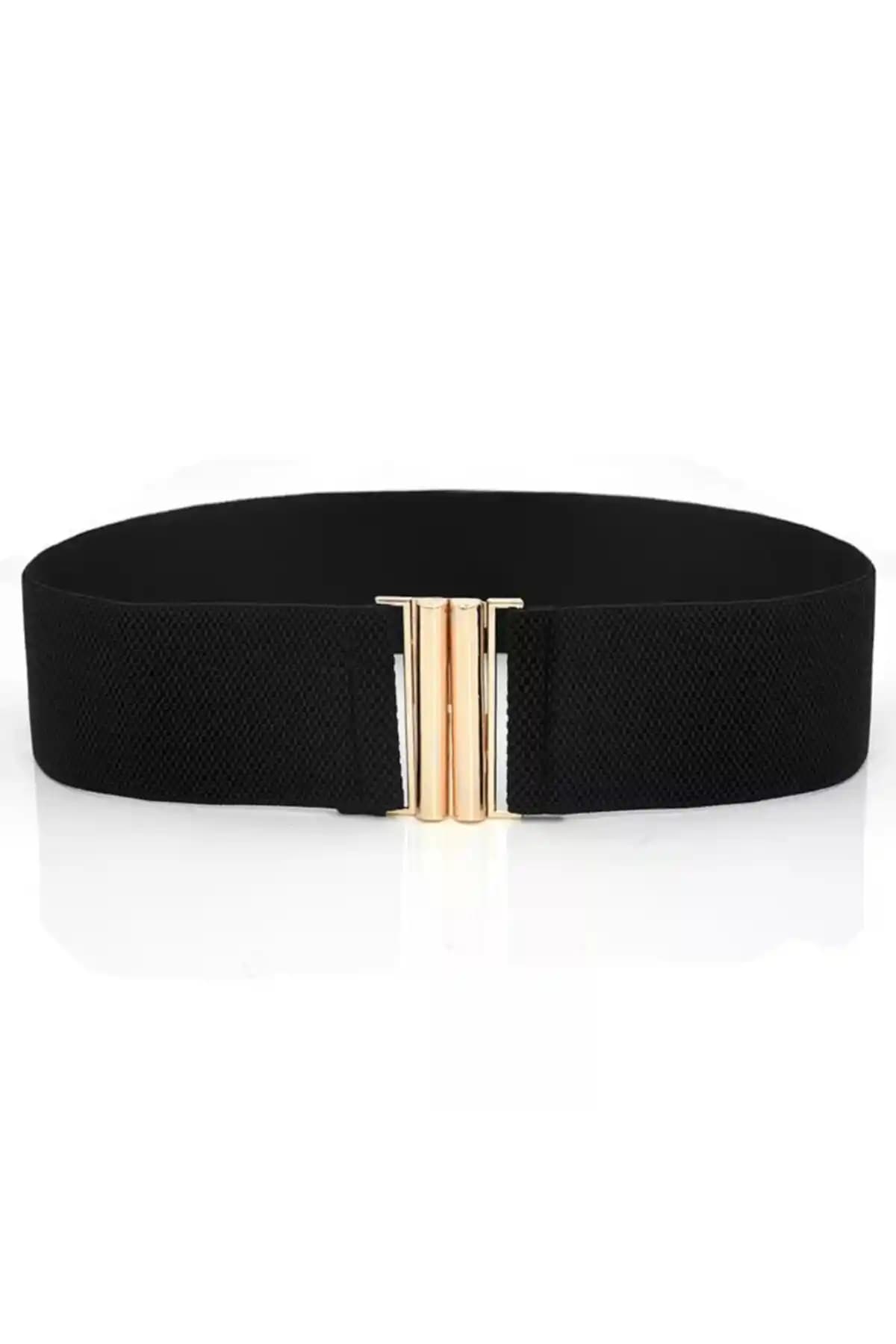 Gold Tokalı Geçmeli Lastikli Kemer: Şık ve Konforlu Günlük Kullanım Aksesuarı