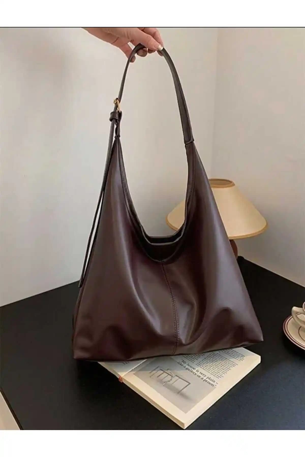 HAPBUY Kadın Bordo Omuz Çantası: Şık ve Fonksiyonel Tasarım ile Günlük Kullanım İçin Uygun