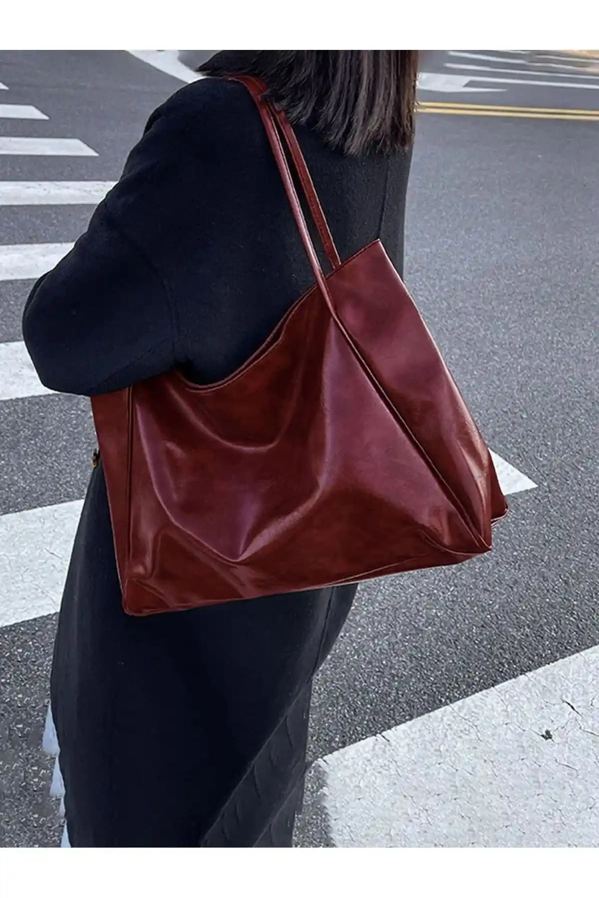 HONEY BAG Soft Model Bordo Kadın Çantası Şık ve Dayanıklı Günlük Aksesuar