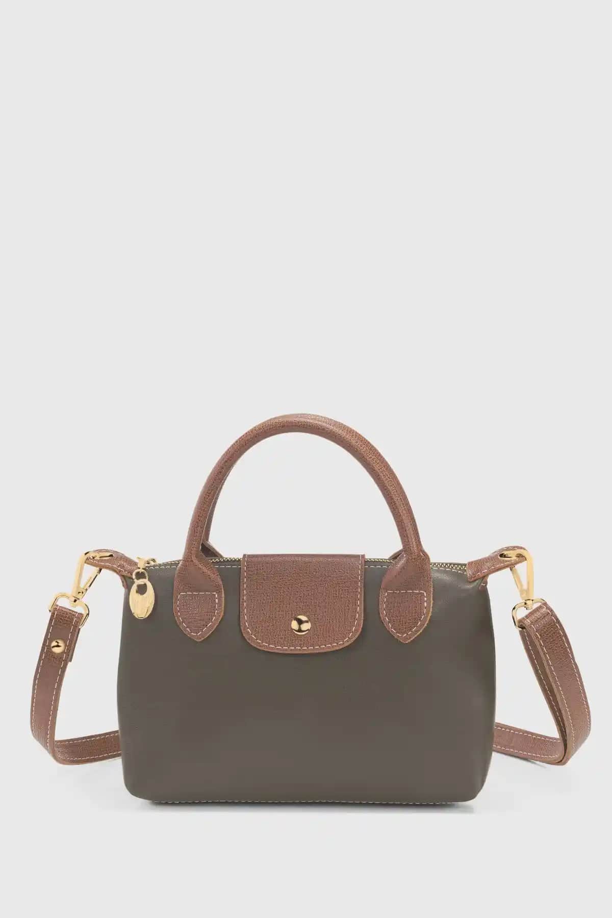 Housebags Haki Çok Yönlü PU Deri Çanta Günlük Kullanım İçin Şık ve Dayanıklı Tasarım