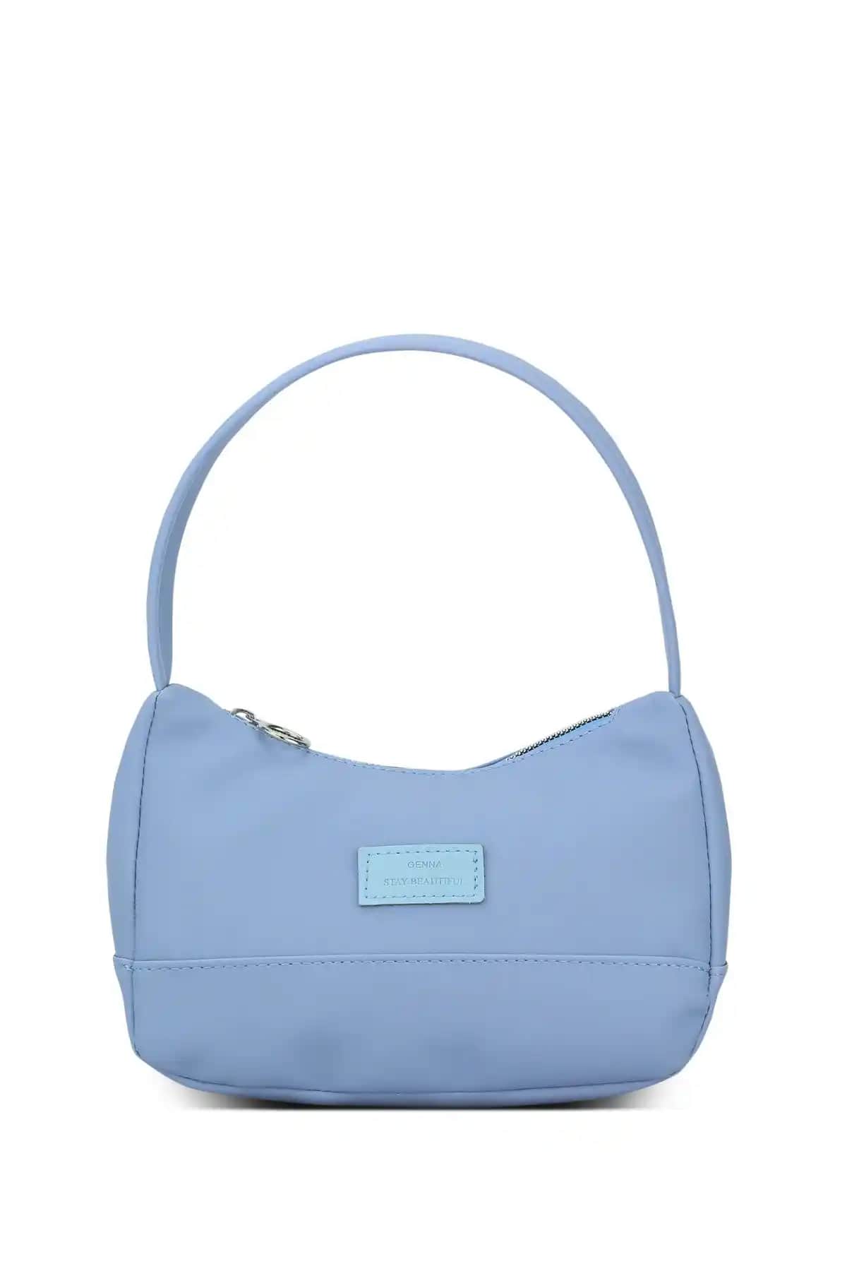 Housebags Kadın Mavi Baguette Çanta Şık ve Kullanışlı Günlük Çanta Seçenekleri