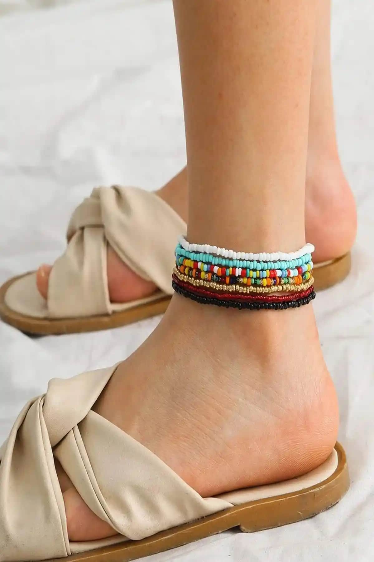 İki şık halhal seti karşılaştırması: Gypsy Girl Boncuk ve Deniz Yıldızı modelleri