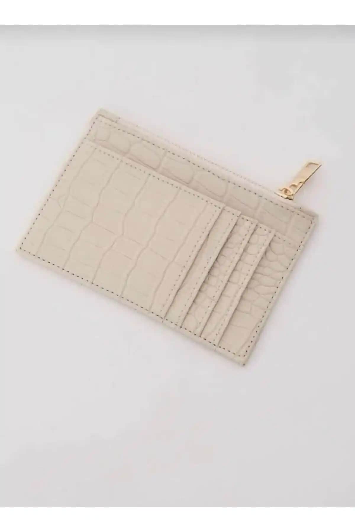 İlknurbutik Kroko Desenli Kartlık Cüzdan Modern ve Pratik Tasarım, Şık ve Dayanıklı Malzeme ile Günlük Kullanım İçin Uygun
